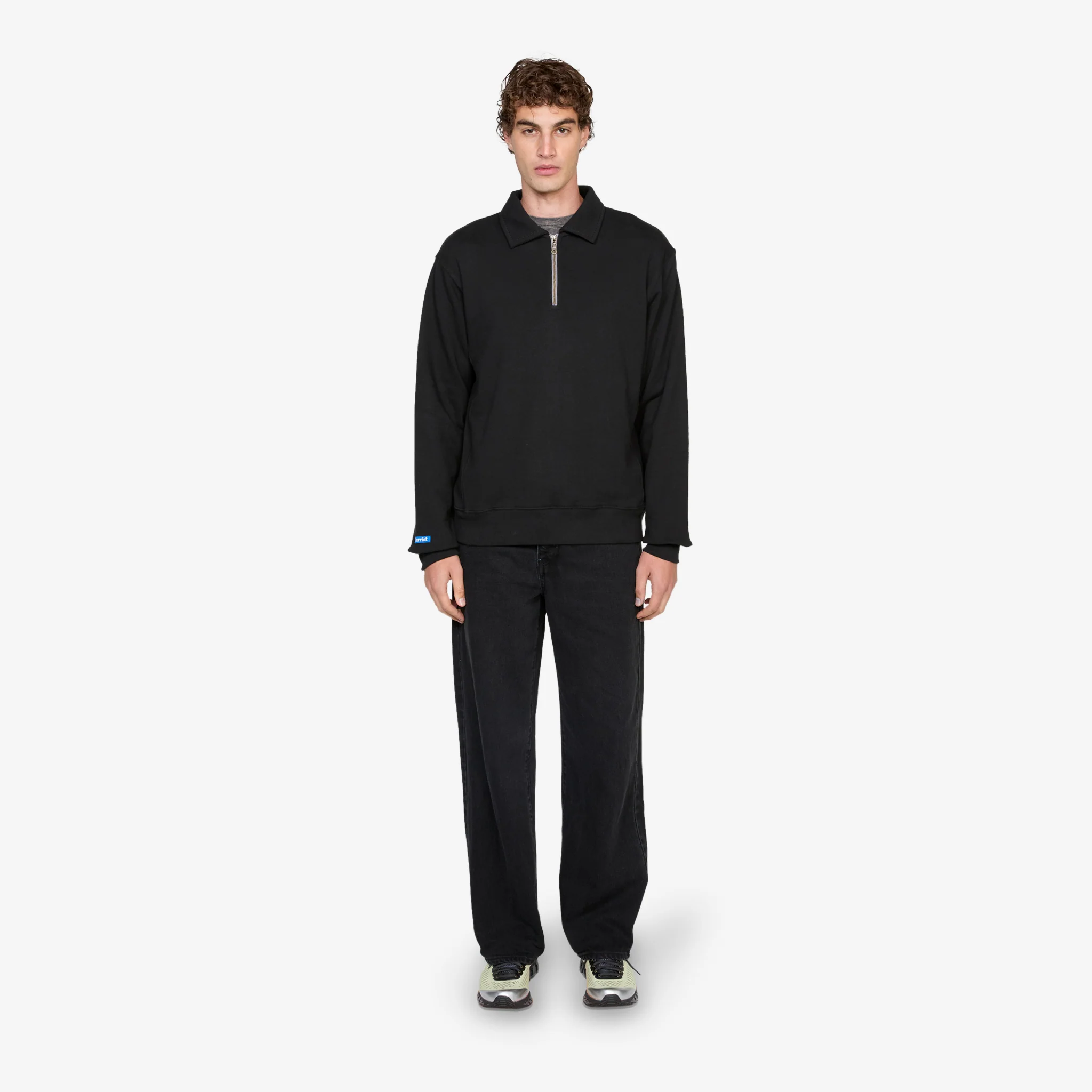 Maus 1/4 Zip Fleece Black - Image 5