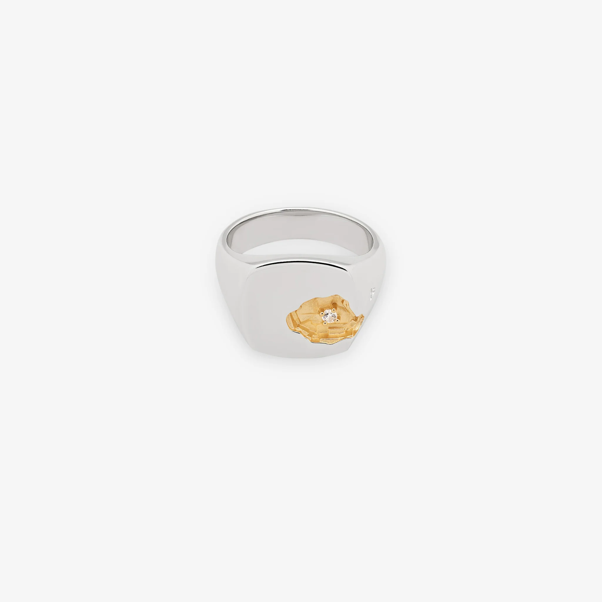 Mined Ring Large Diamond - Image 3