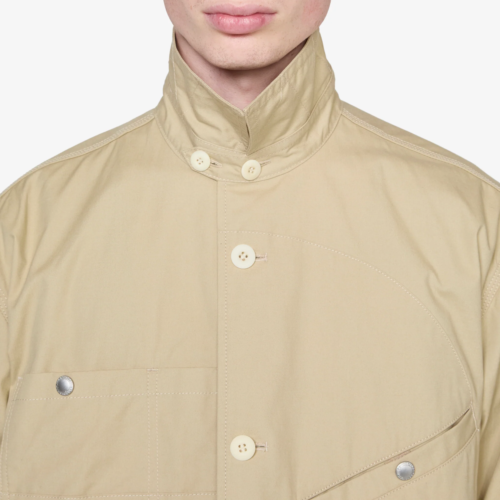 Multi-Pocket Over Shirt Beige - Image 2