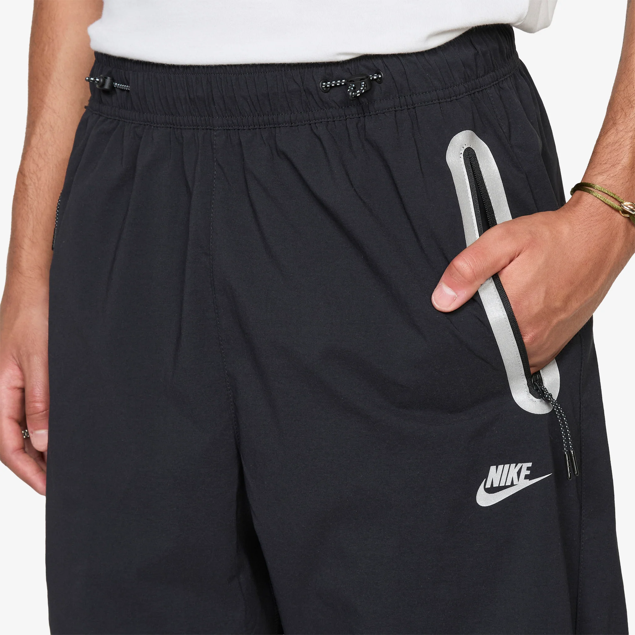 Nike Tech Woven Trousers Black - Image 3