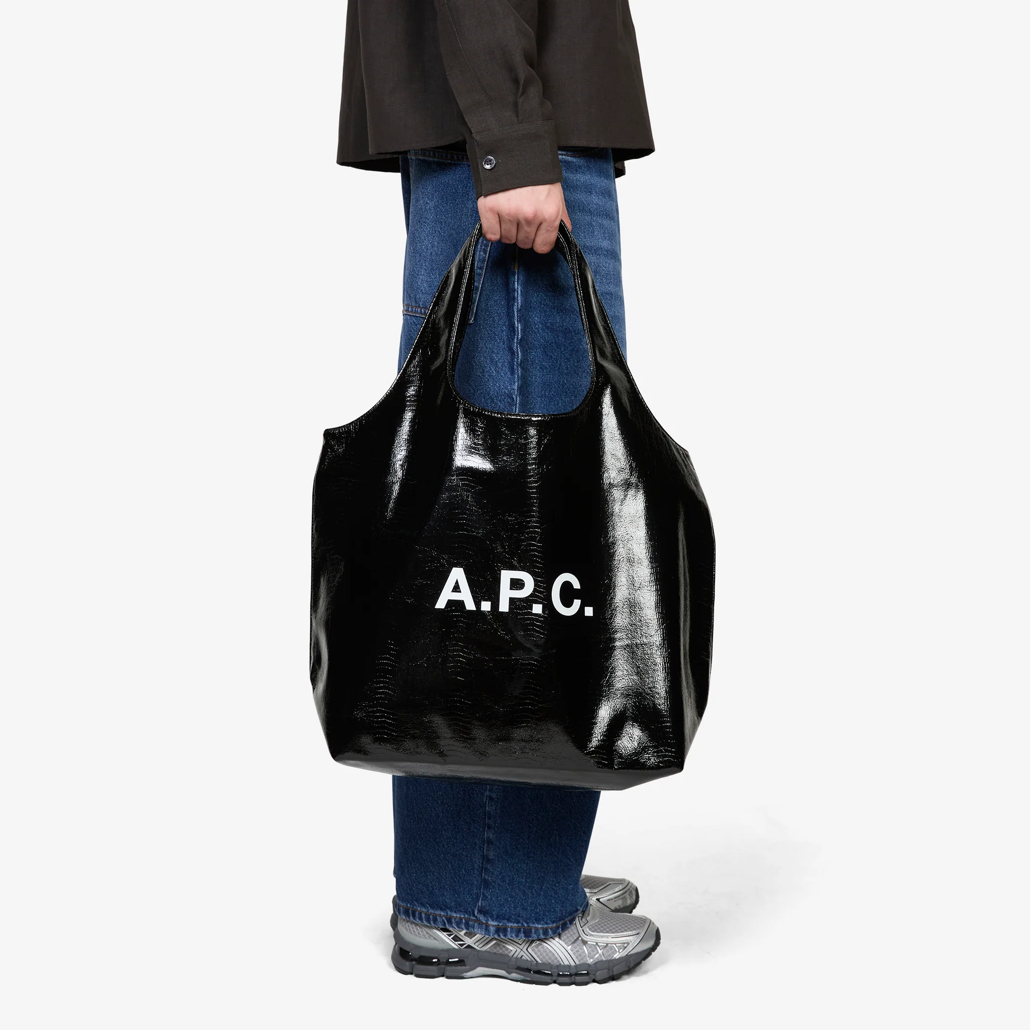 Ninon Tote Metallic Black