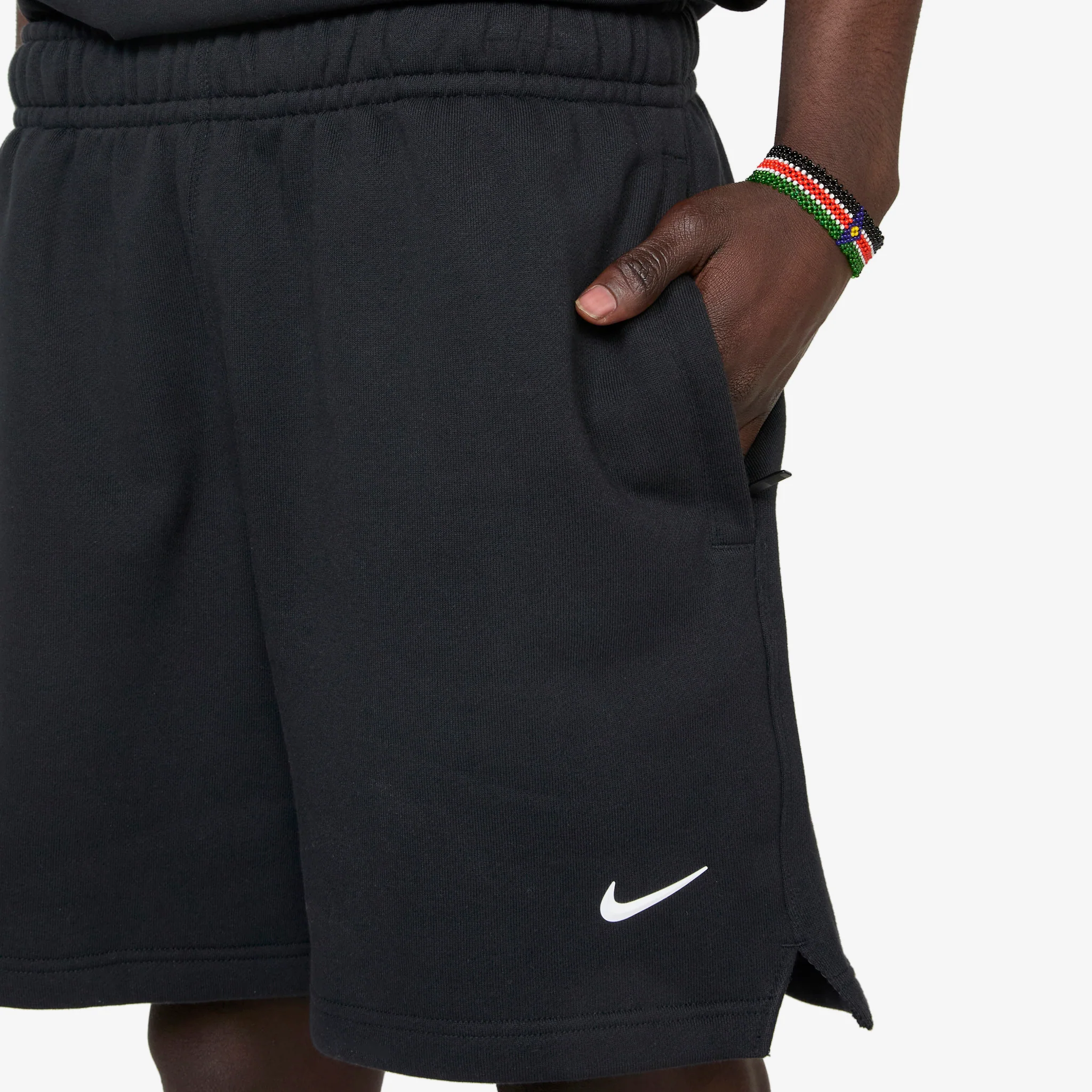 NOCTA Cardinal Fleece Shorts Black | White - Image 2