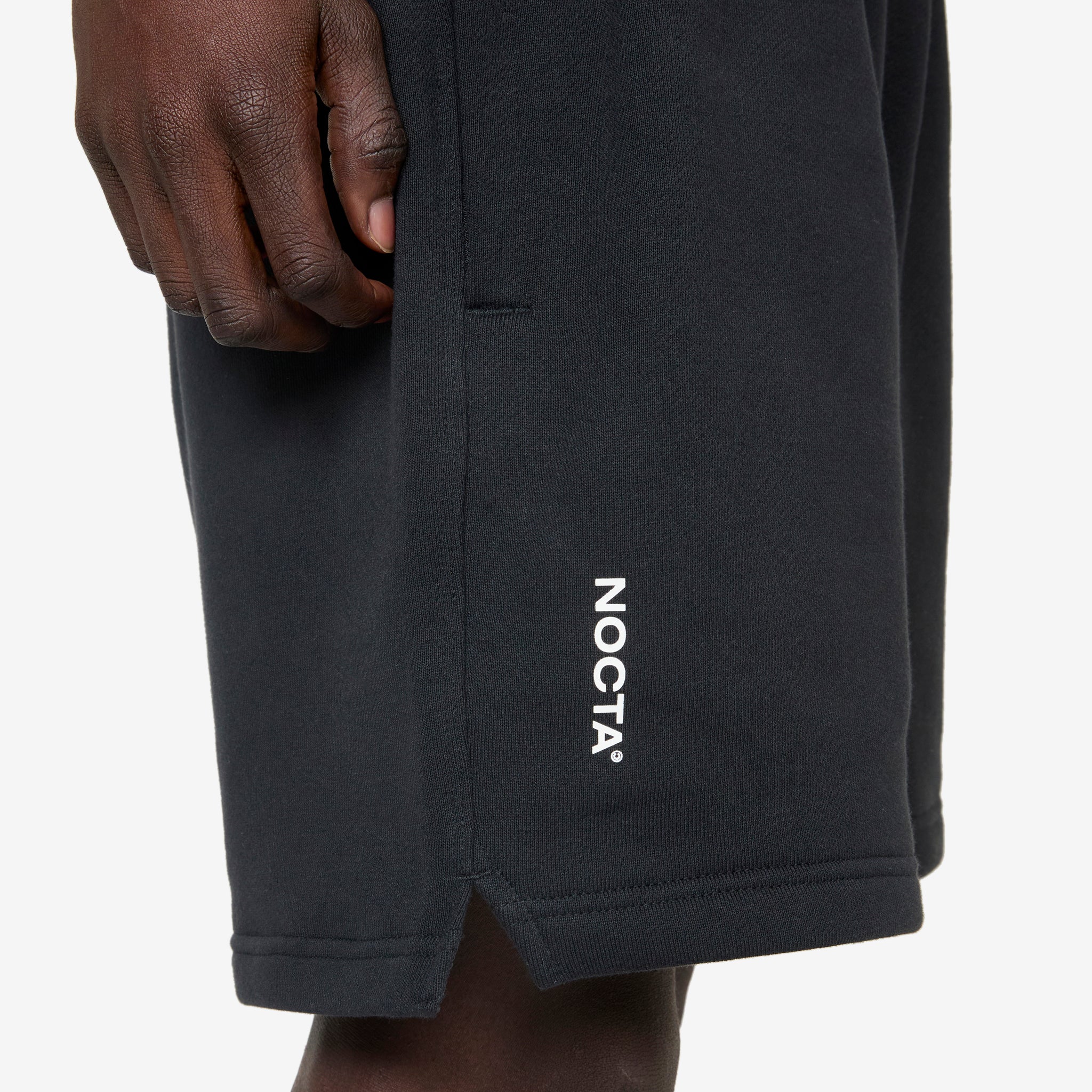 NOCTA Cardinal Fleece Shorts Black | White - Image 3