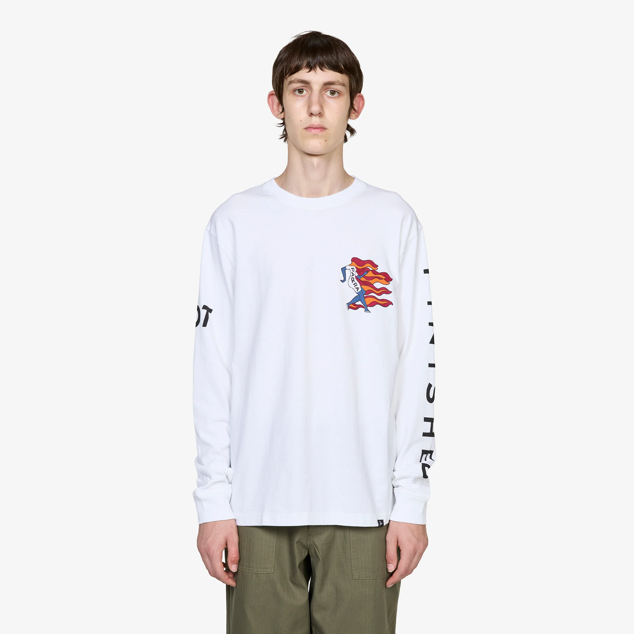 Not Finished Longsleeve T-Shirt White