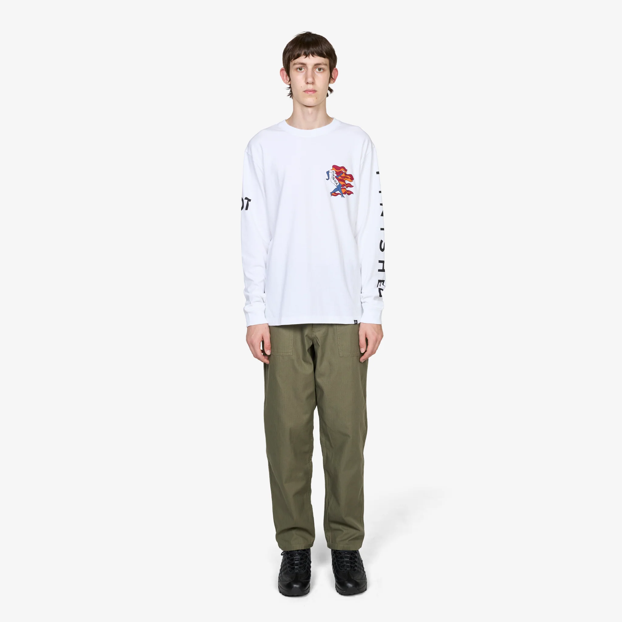 Not Finished Longsleeve T-Shirt White - Image 6