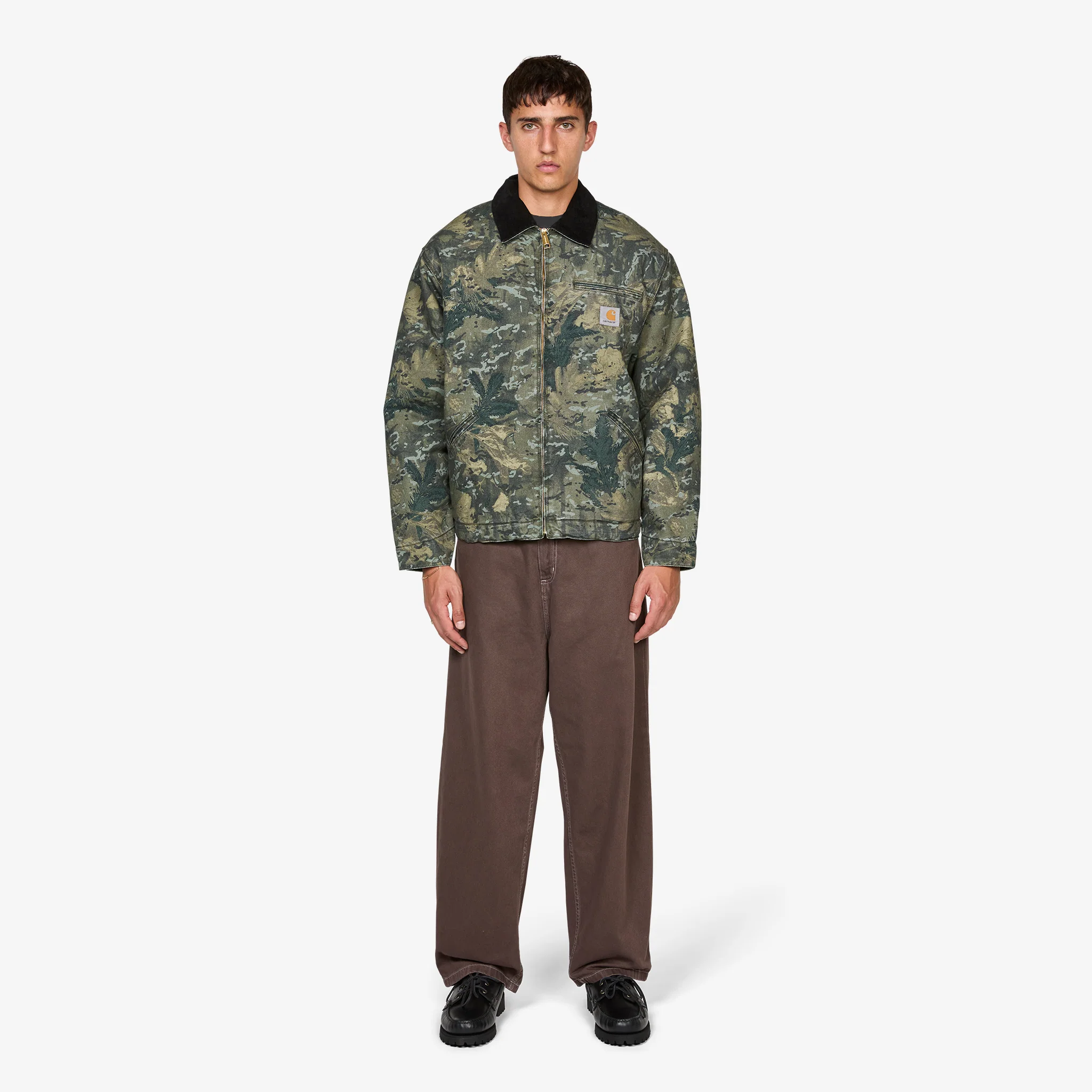 OG Detroit Jacket Camo Combi Green | Black Stone Washed - Image 6
