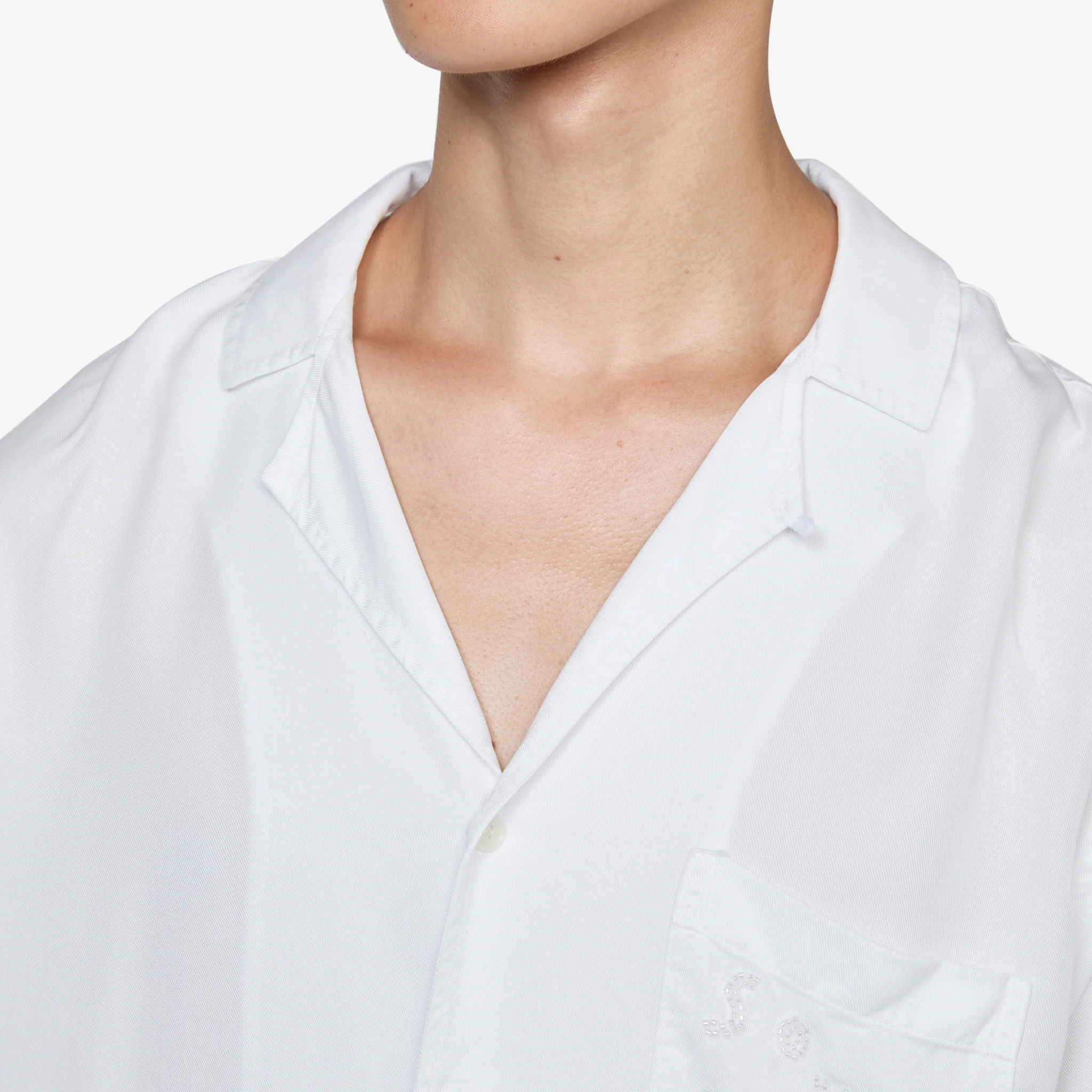 Orson Beaded Shirt White - Image 3