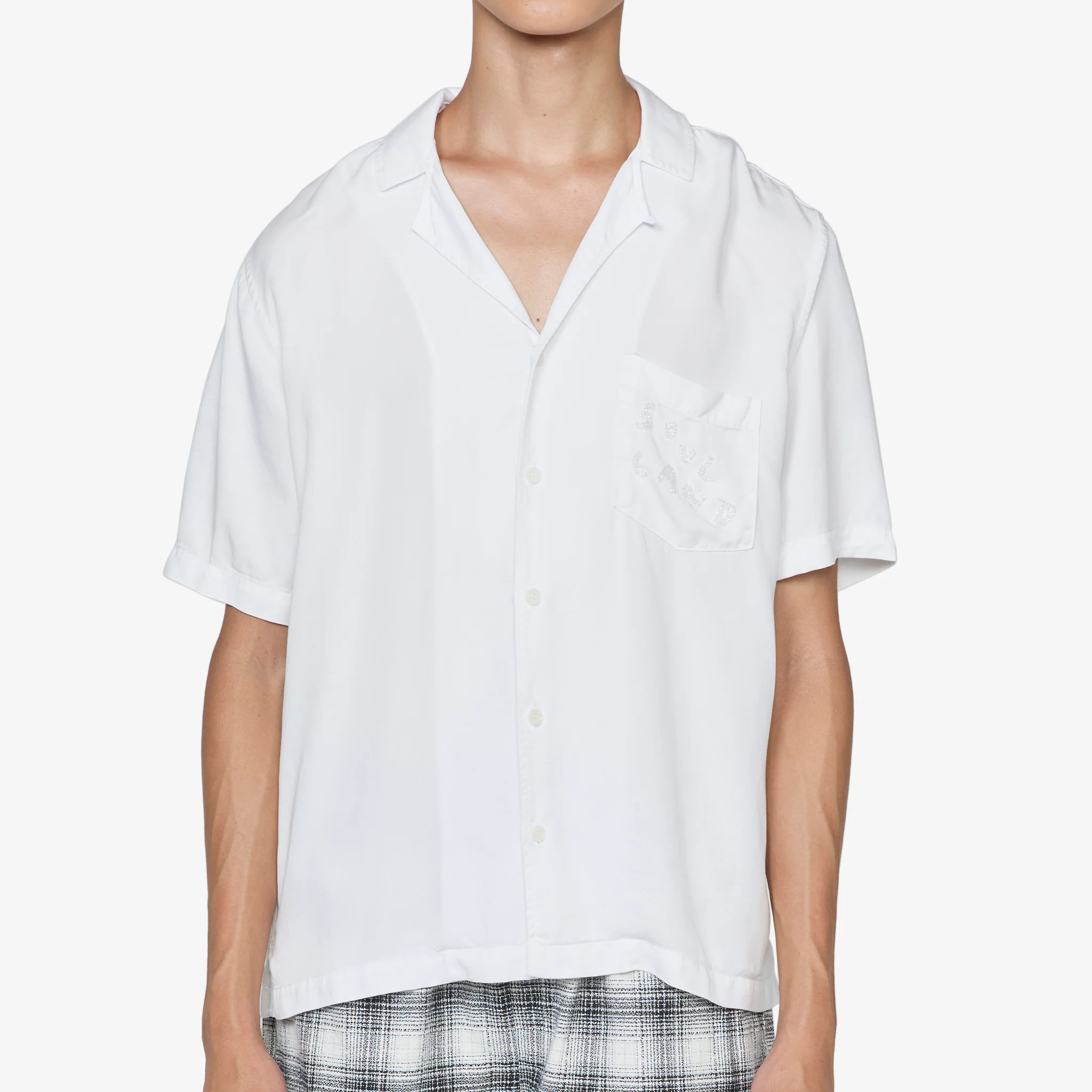 Orson Beaded Shirt White - Image 5