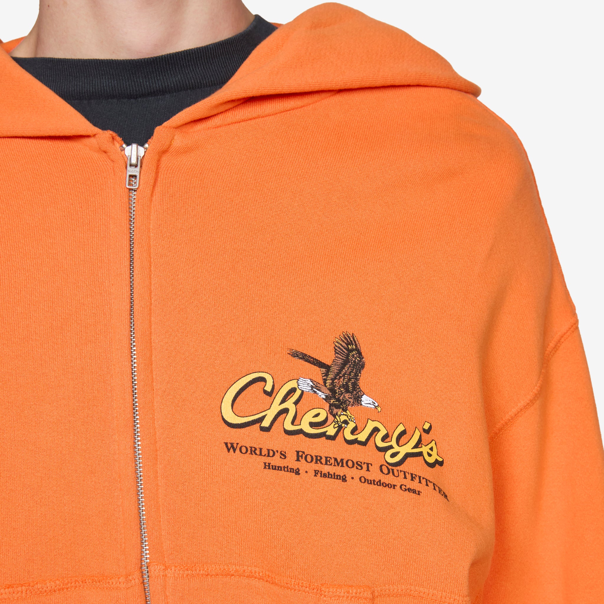 Outfitter Zip Up Hoodie Orange - Image 2