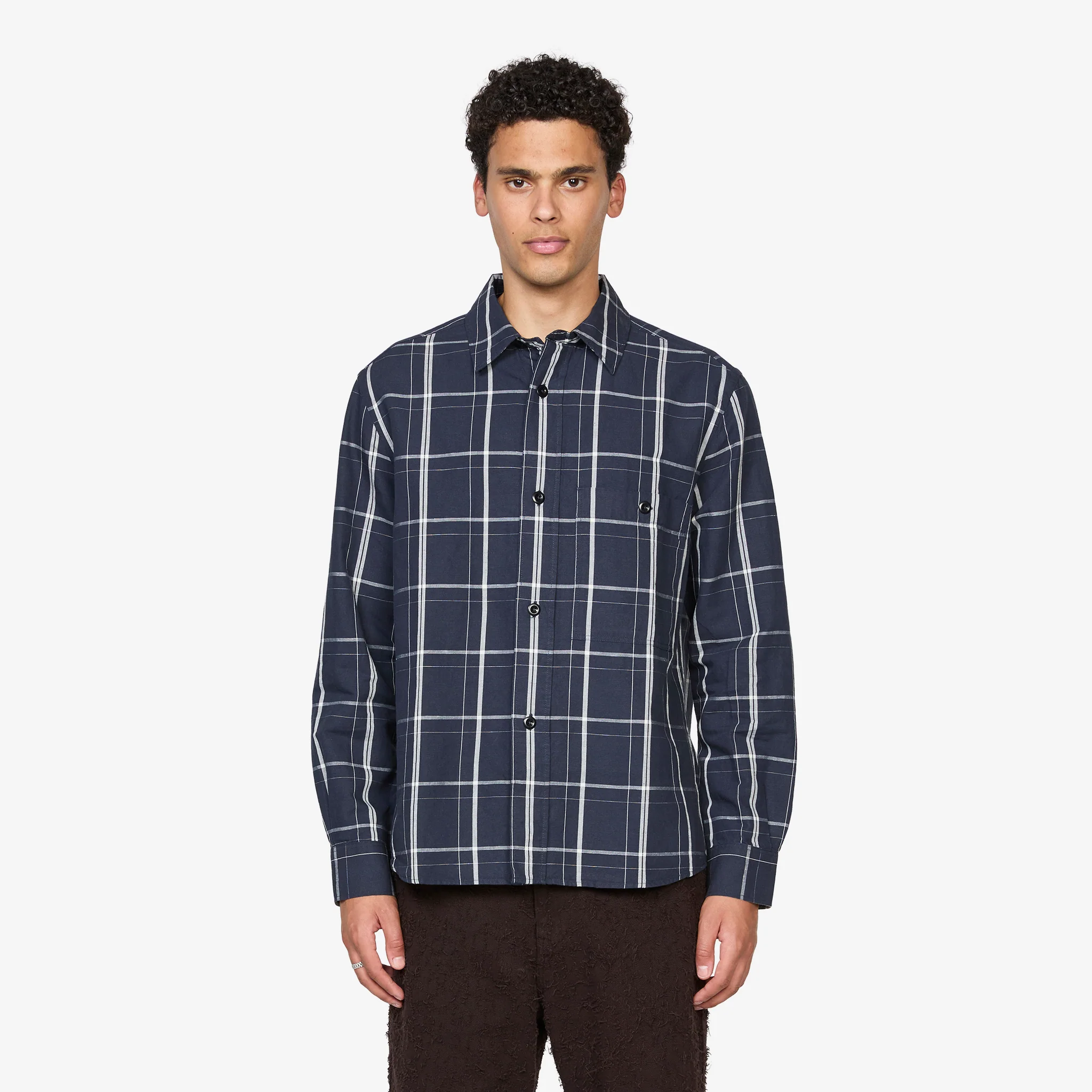 Overall Shirt Slate Blue | Off White