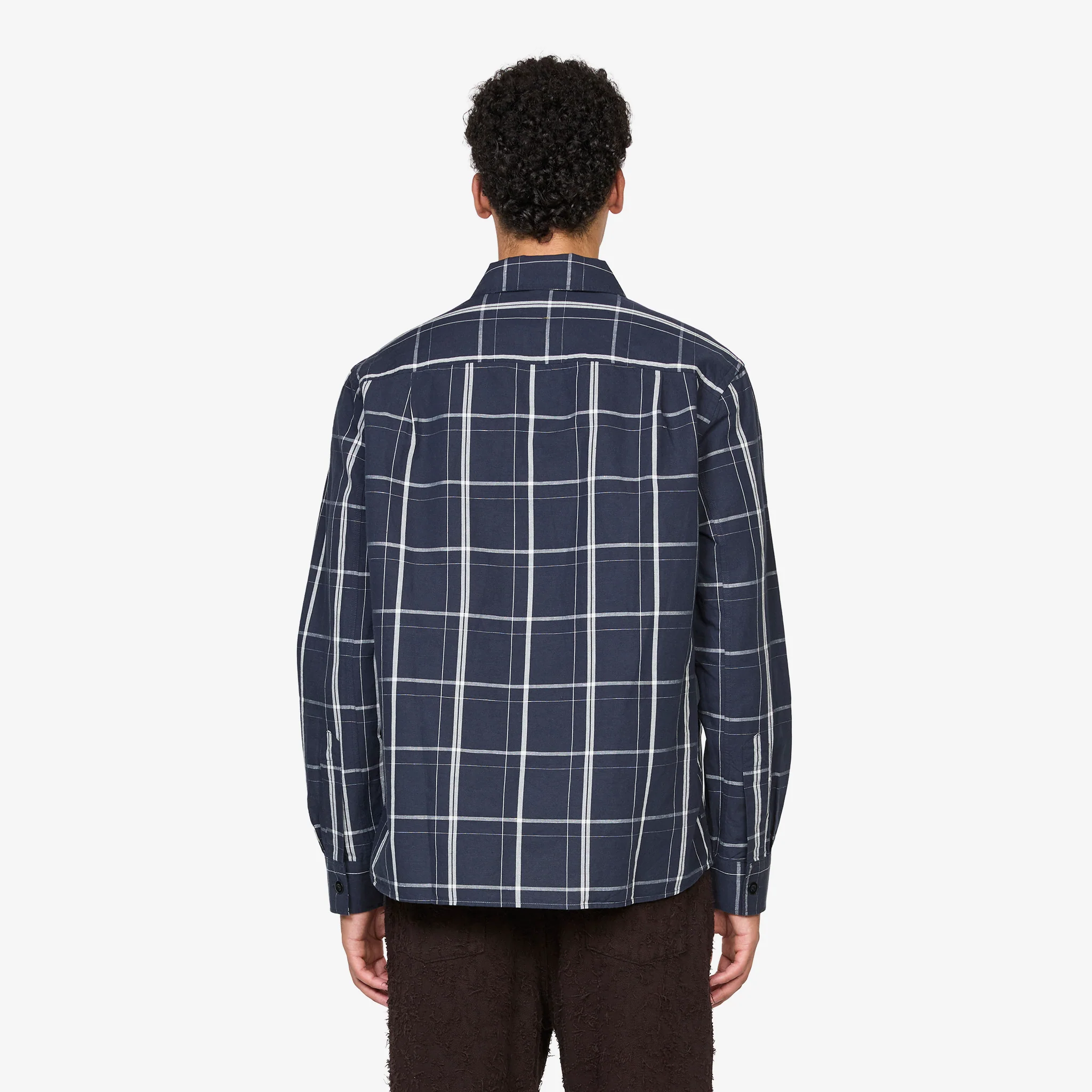 Overall Shirt Slate Blue | Off White - Image 3