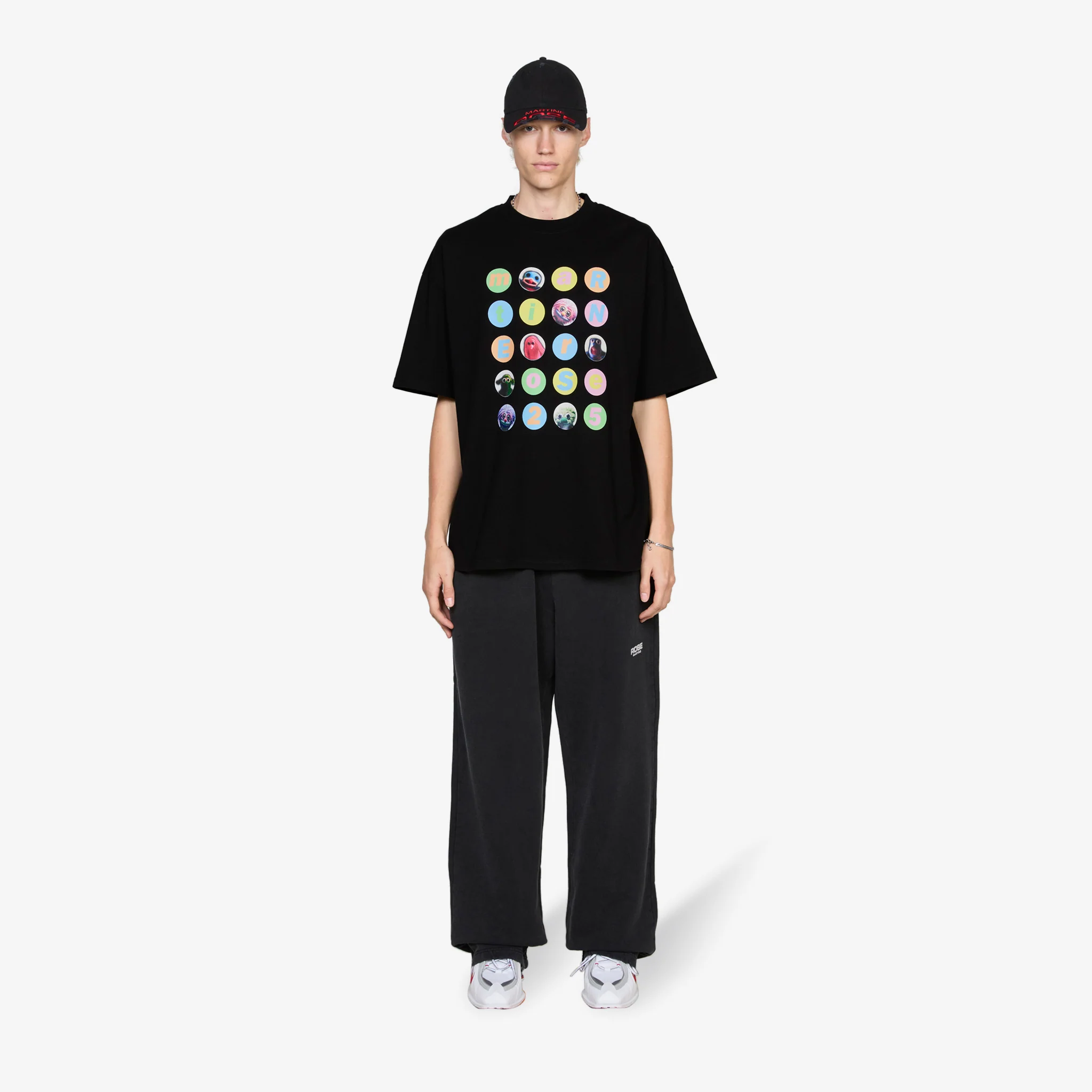Oversized Fuzzy Balls T-Shirt Black - Image 4