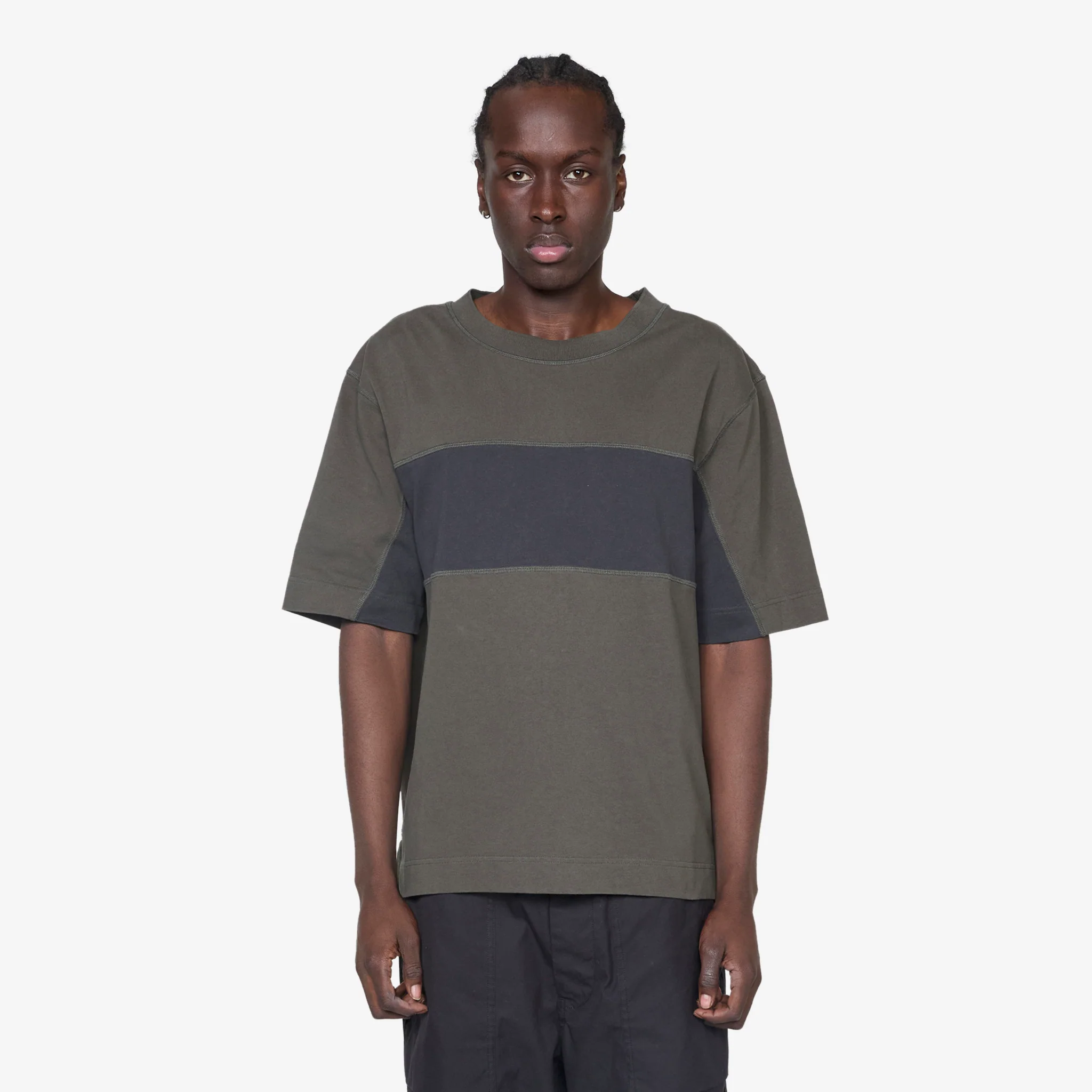 Panel T-Shirt Assam | Off Black