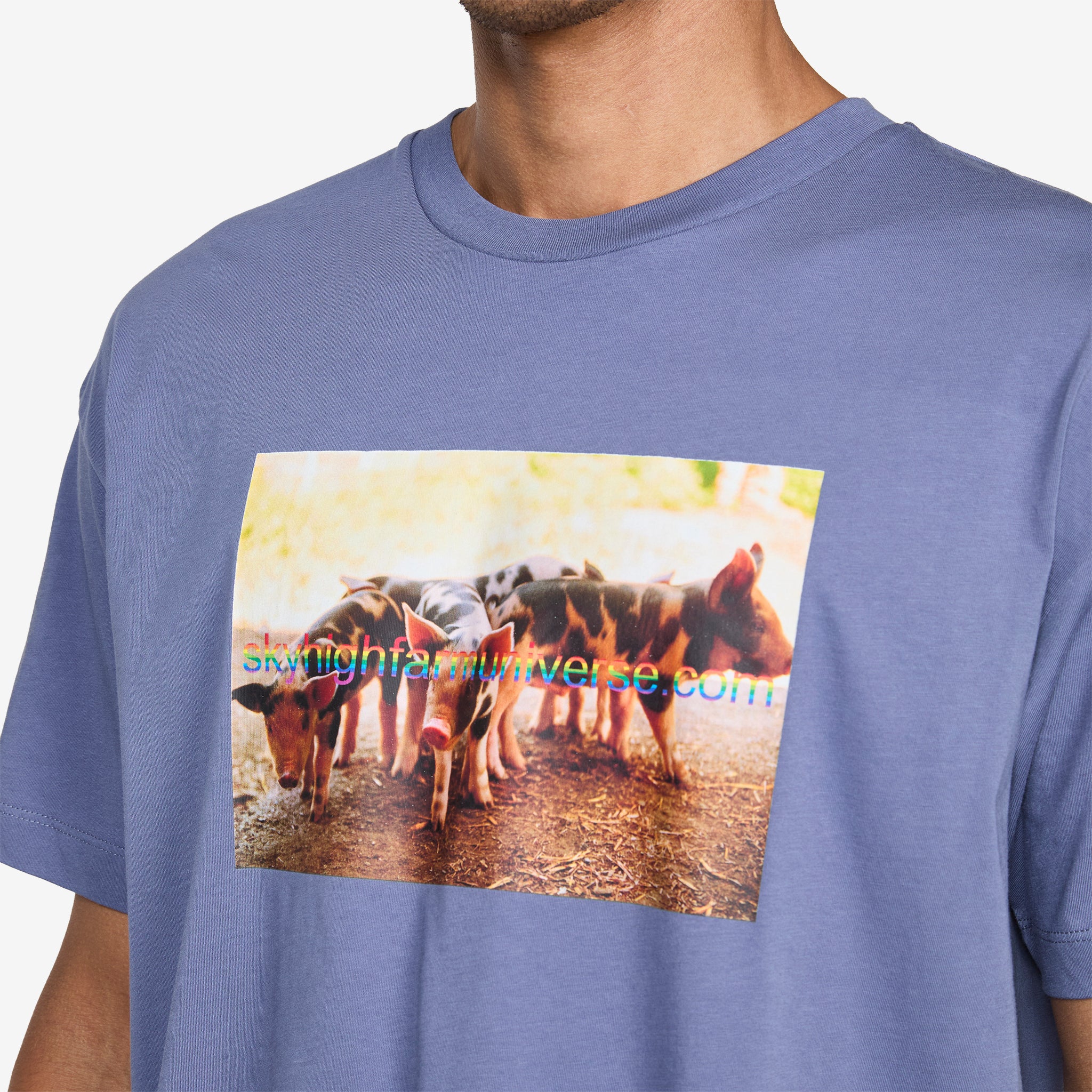 Pigs Farm T-Shirt Navy - Image 2