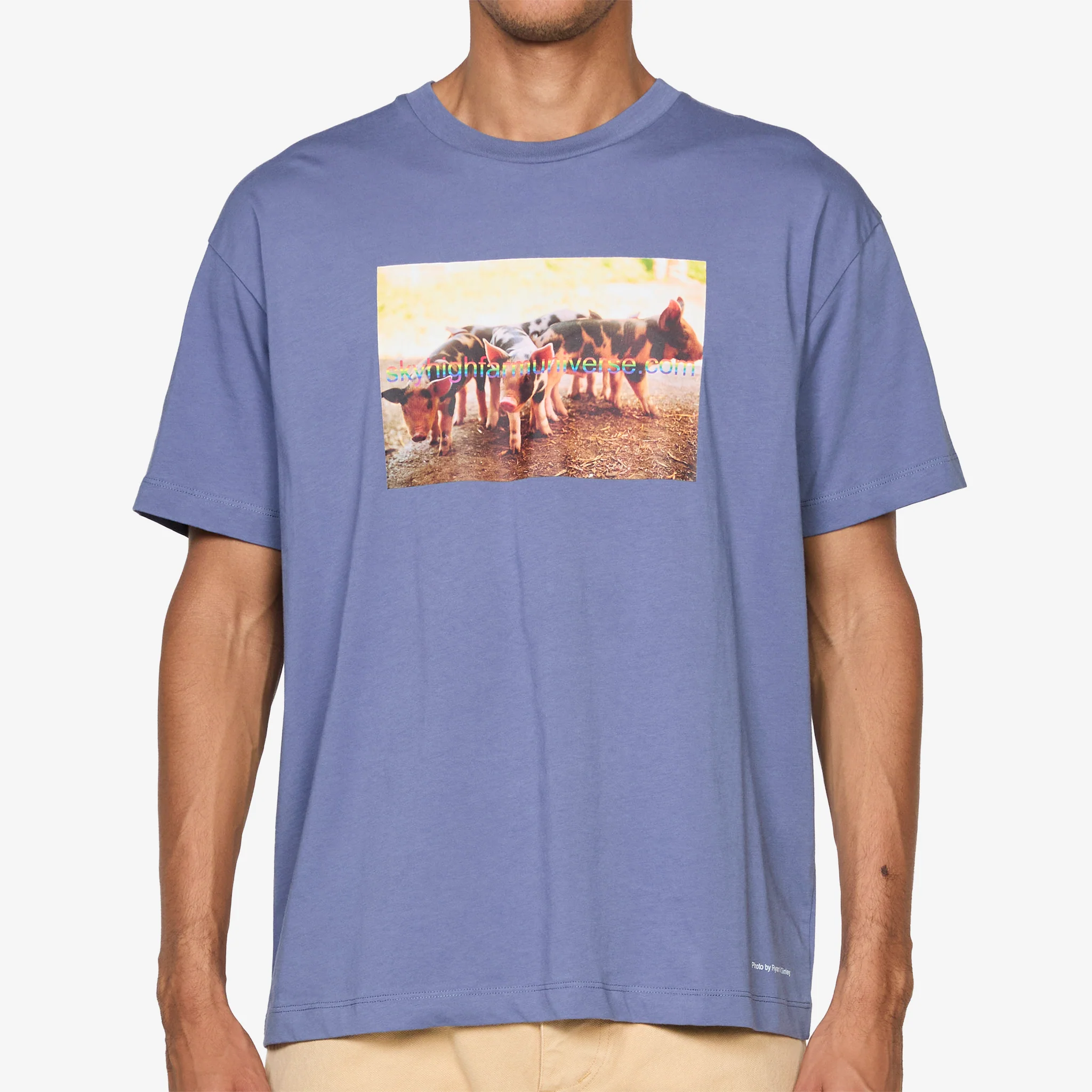 Pigs Farm T-Shirt Navy - Image 5