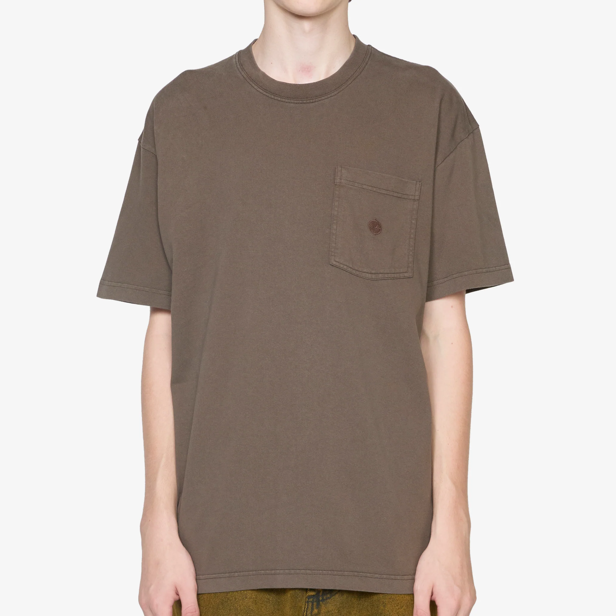 Pocket T-Shirt Brown - Image 4