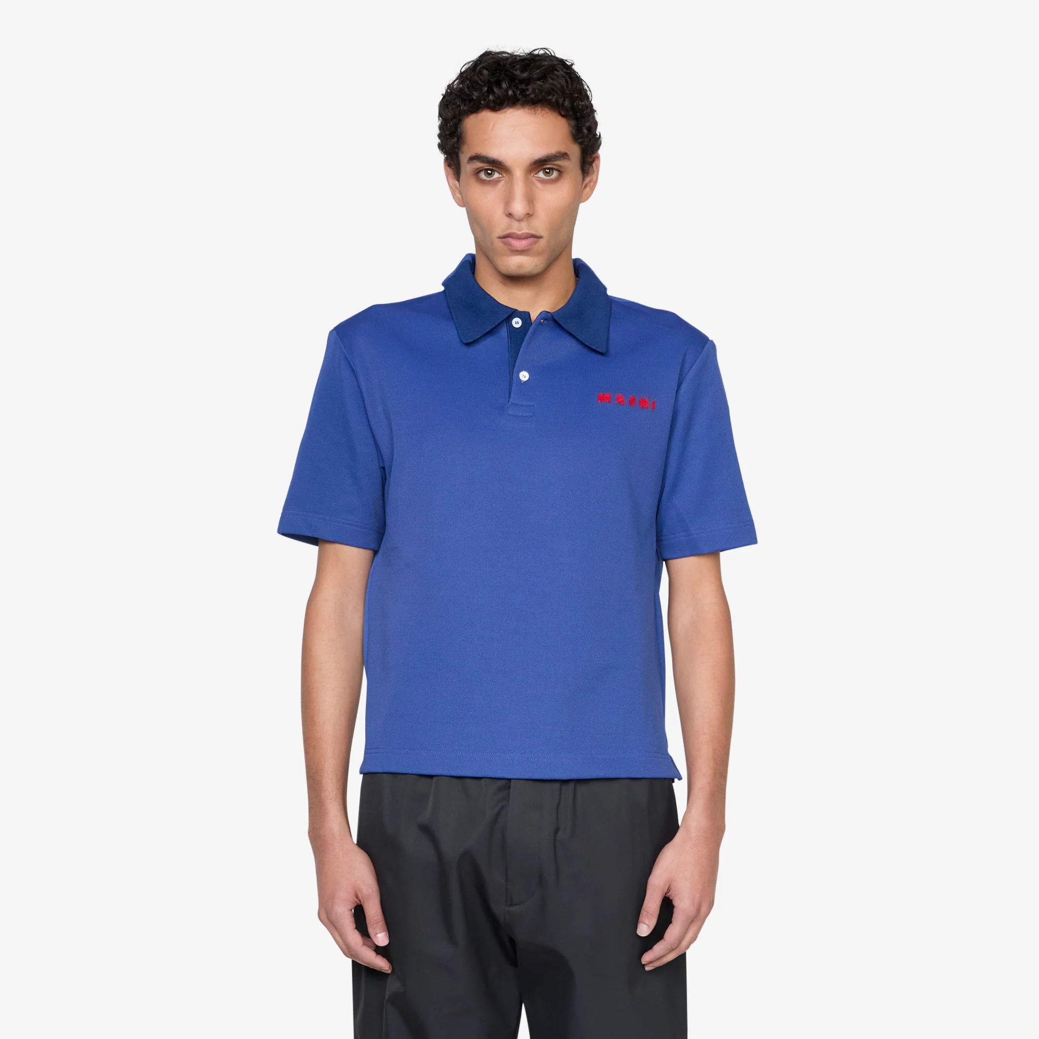 Polo Neck Shirt Royal