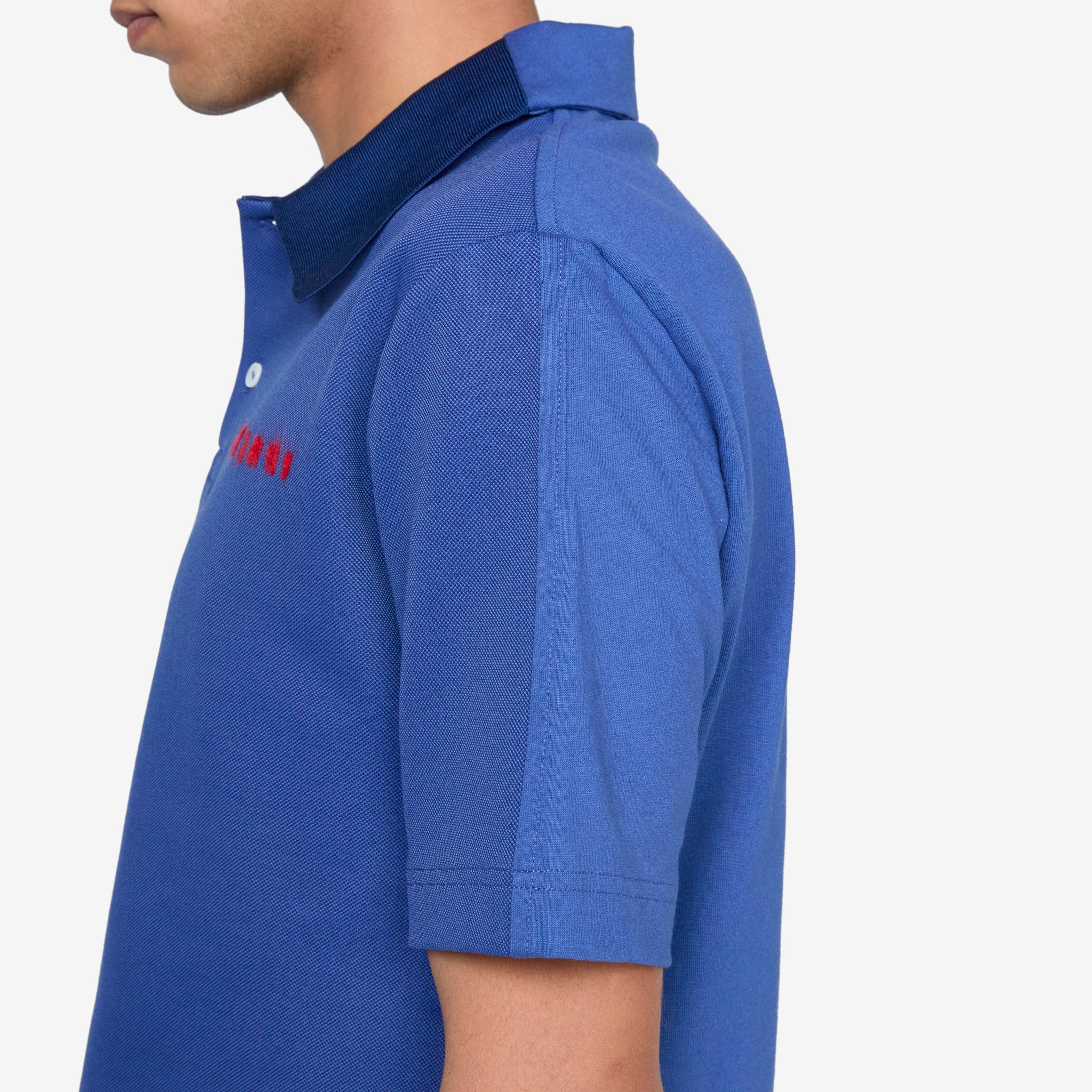 Polo Neck Shirt Royal - Image 3