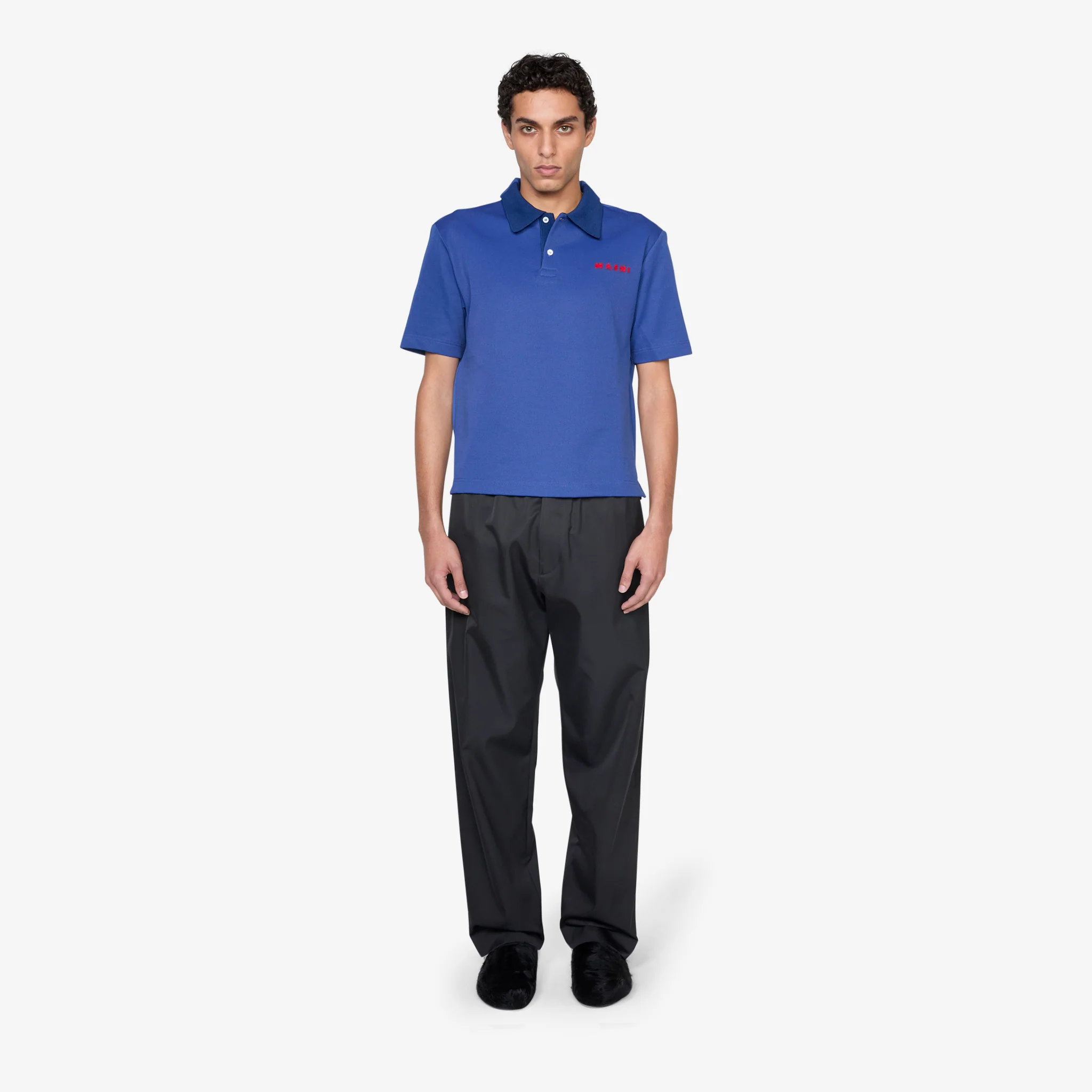 Polo Neck Shirt Royal - Image 5