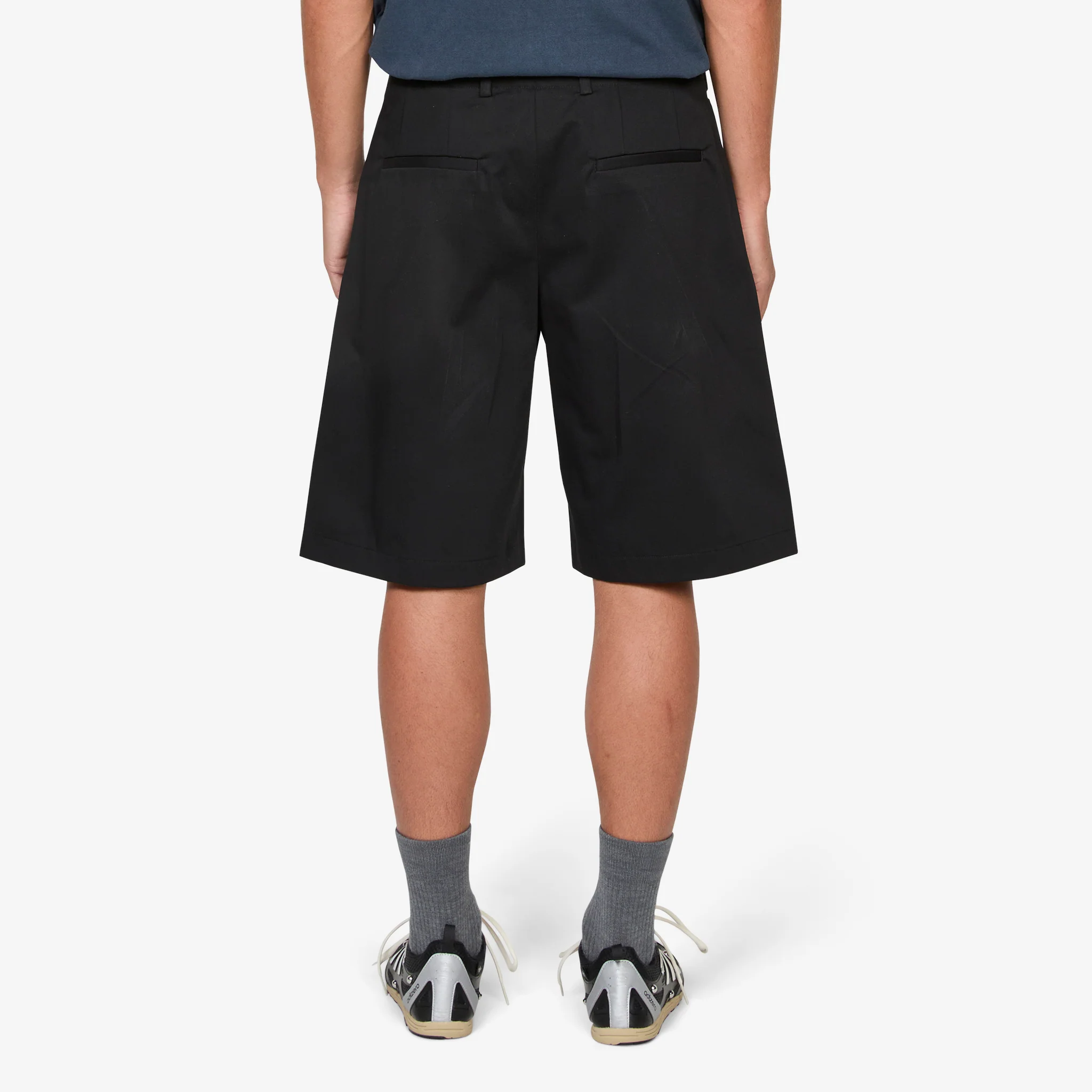 Ponte Shorts Tasteful Black Megatwist Twill - Image 3