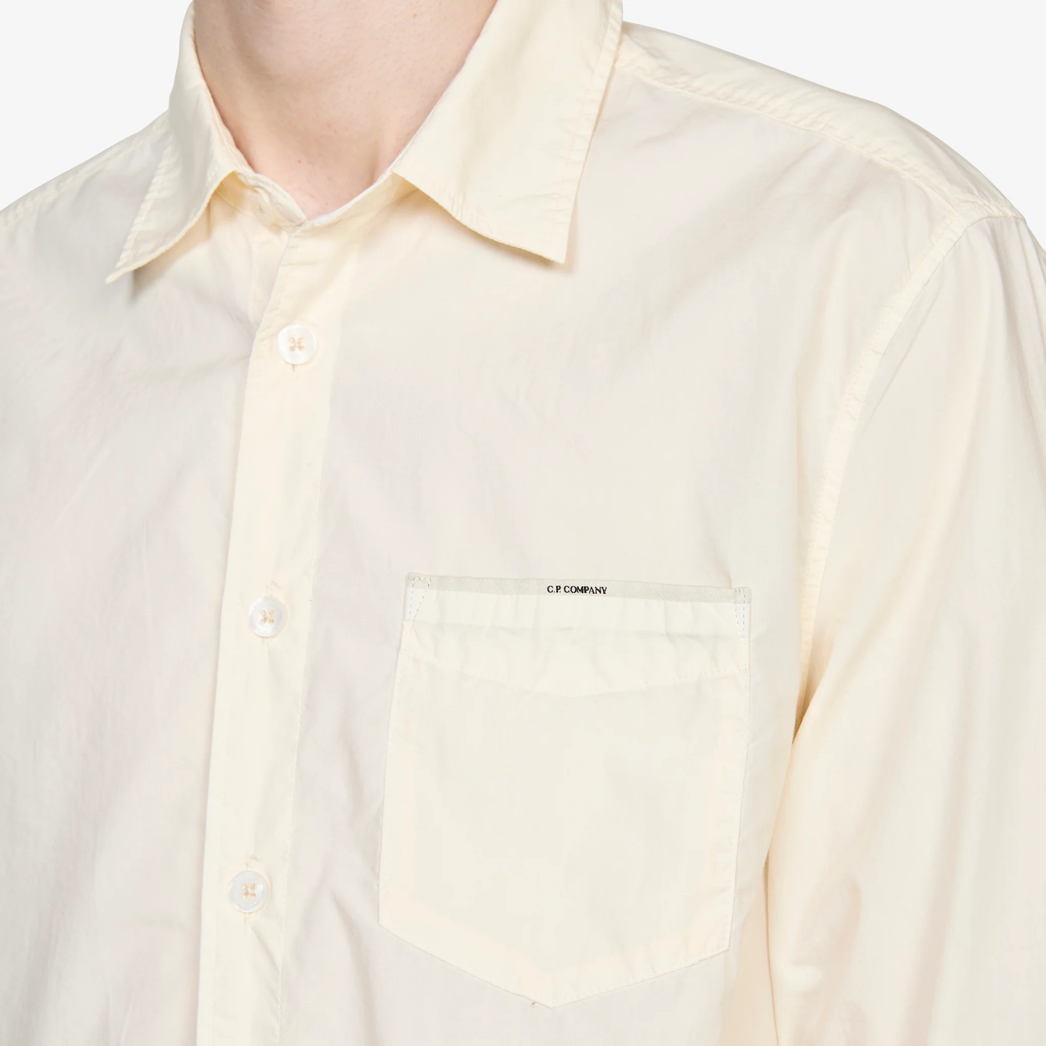 Poplin Longsleeve Button Shirt Pistachio Shell - Image 2
