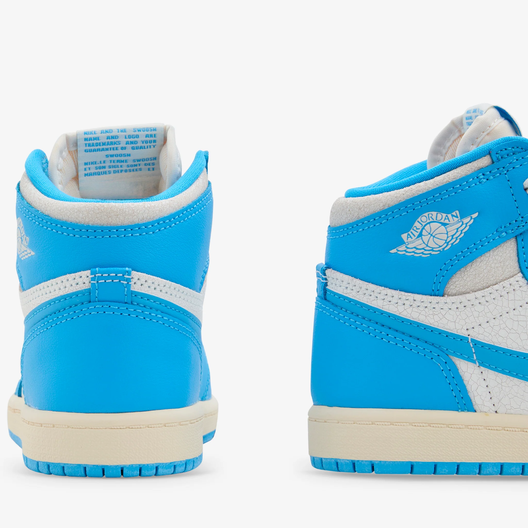 Pre-School Air Jordan 1 Retro High OG 'UNC Reimagined' Dark Powder Blue | Dark Powder Blue | Sail - Image 3