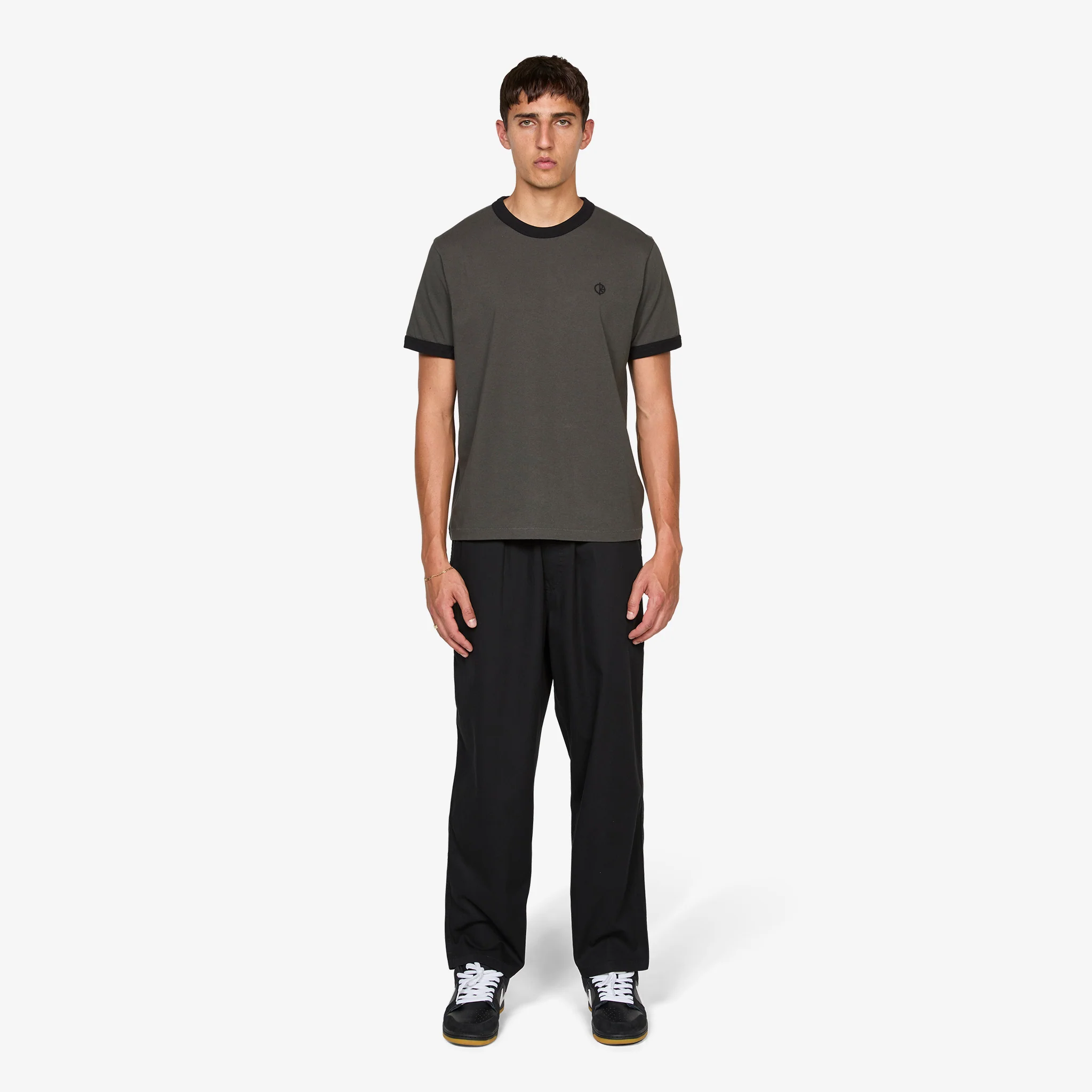 Ringer T-Shirt Dirty Black | Black - Image 4