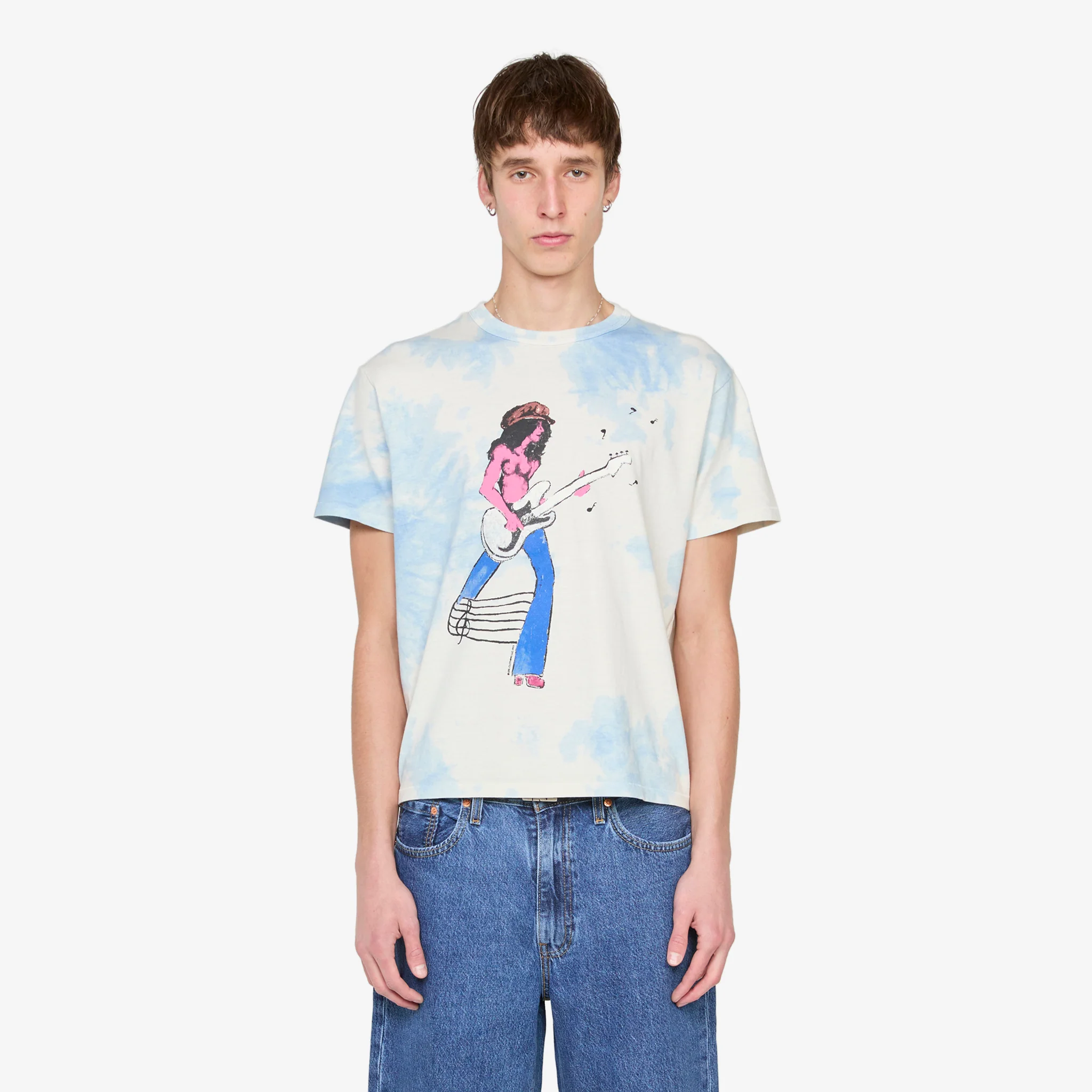 Rocker T-Shirt White Blue