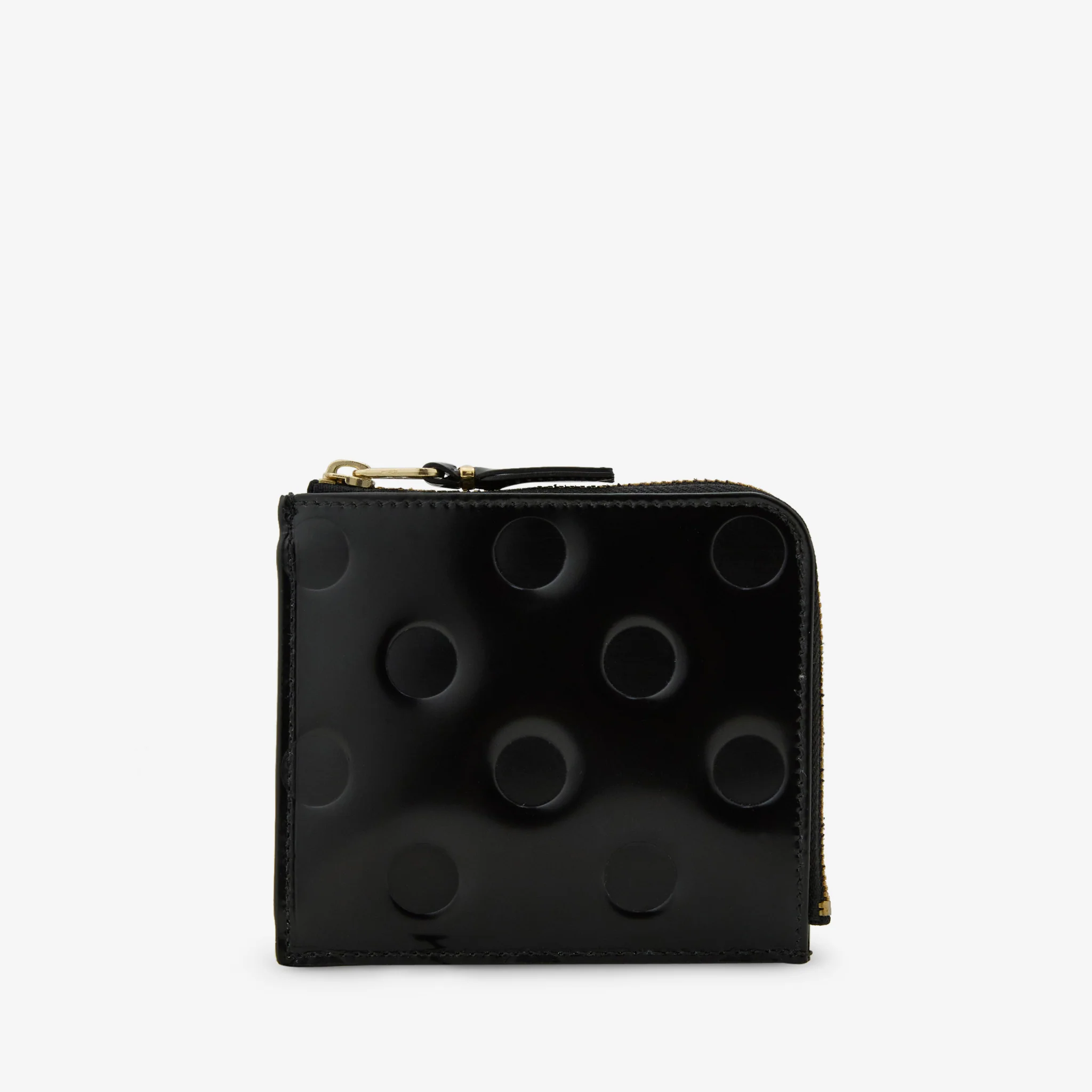 SA3100NE Polka Dots Embossed Wallet Black