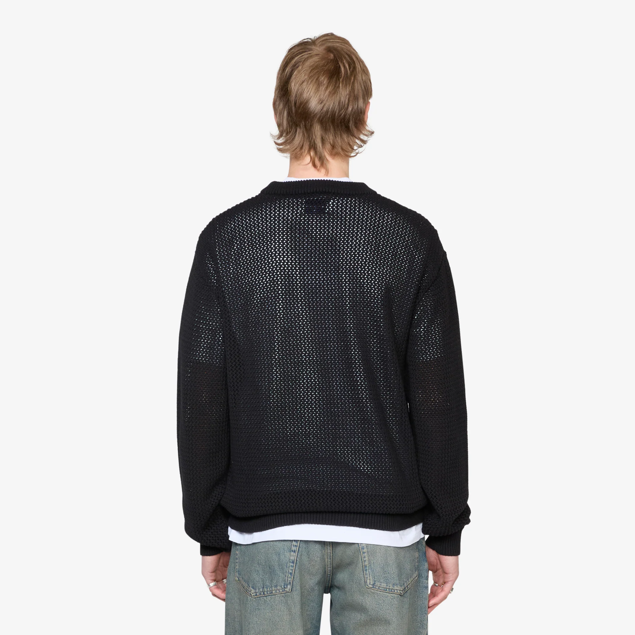 Scribble Knit Sweater Black - Image 3