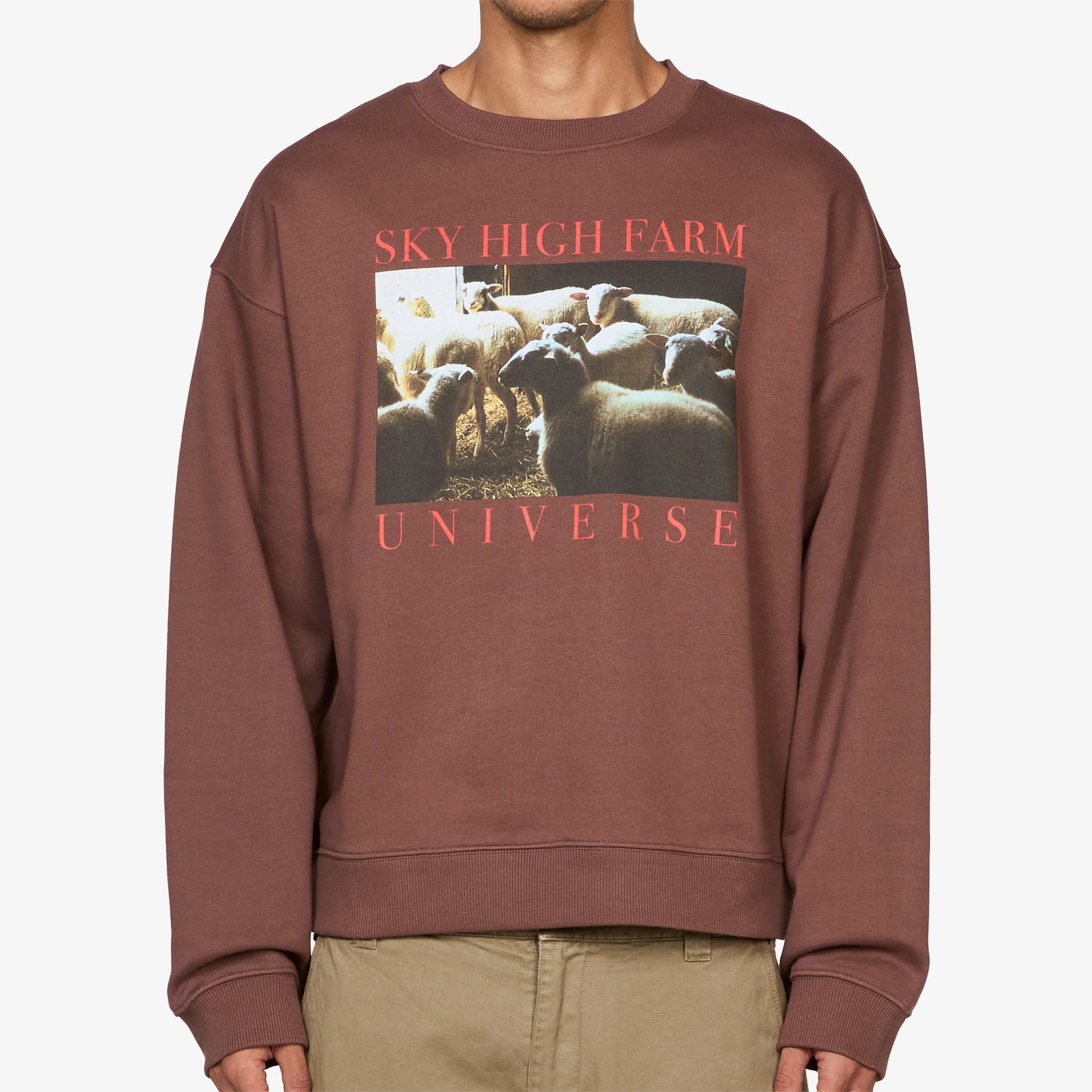 SHF Universe Sheep Crewneck Brown - Image 4