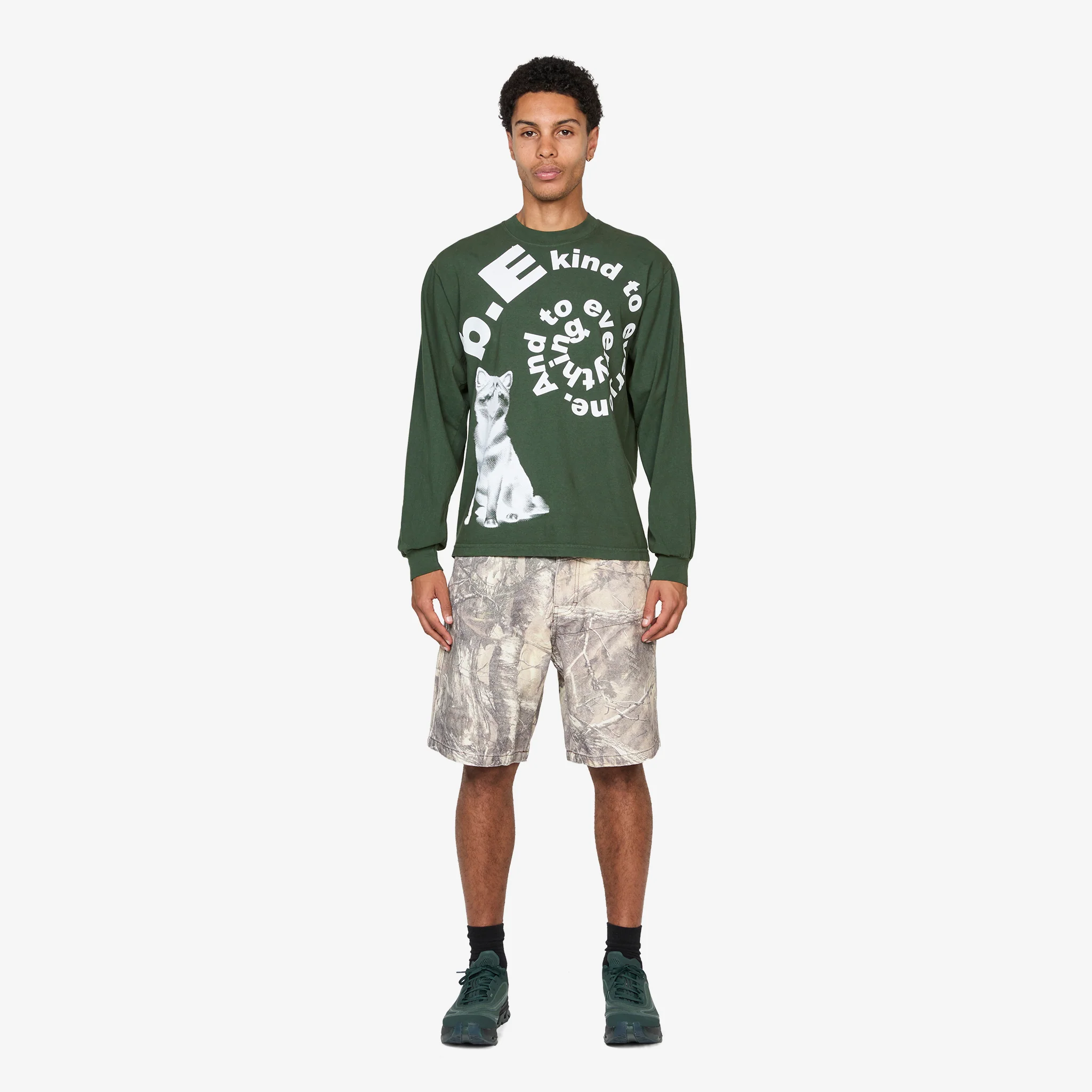 Shiba Longsleeve Shirt Green - Image 4