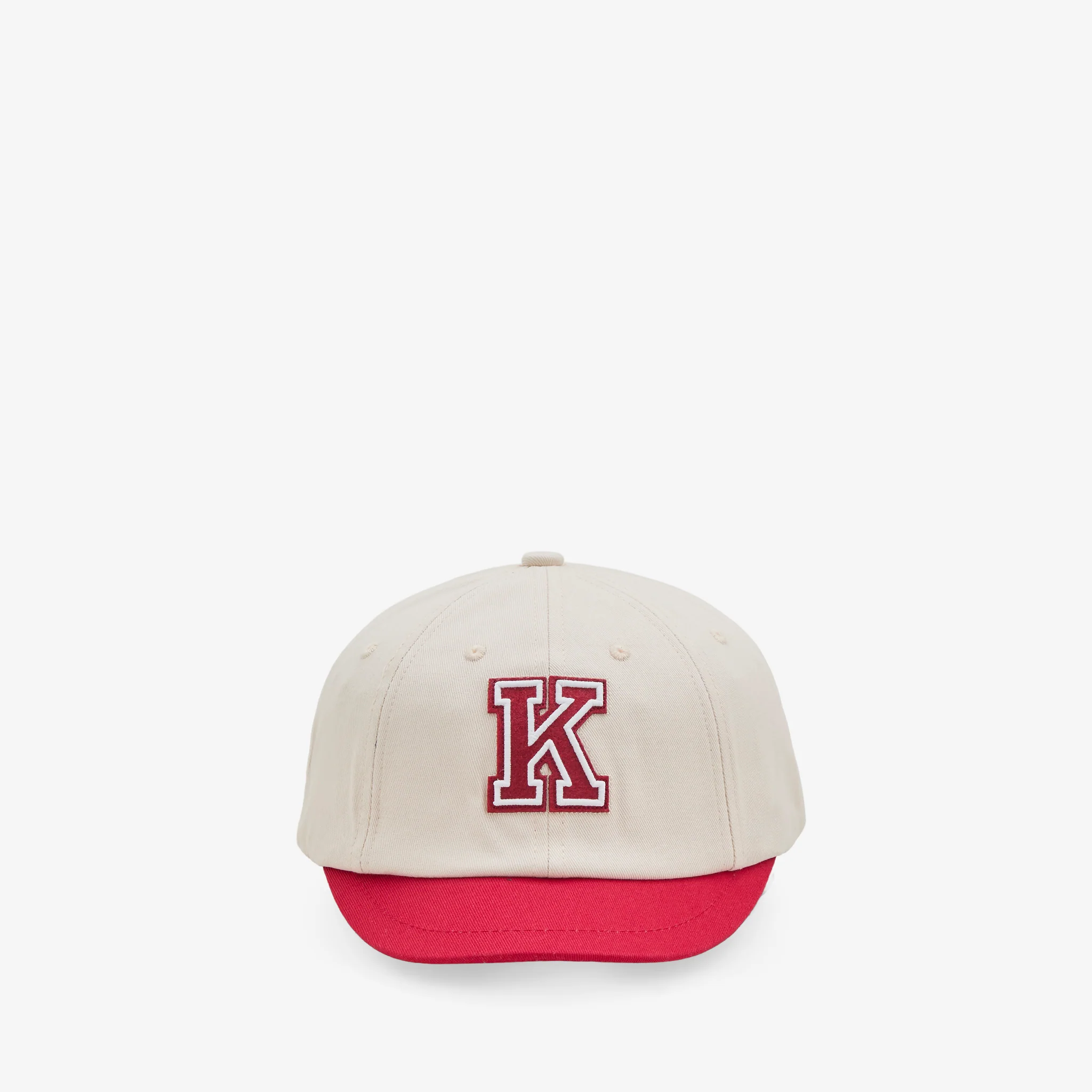 Short Visor Baseball Cap Cherry