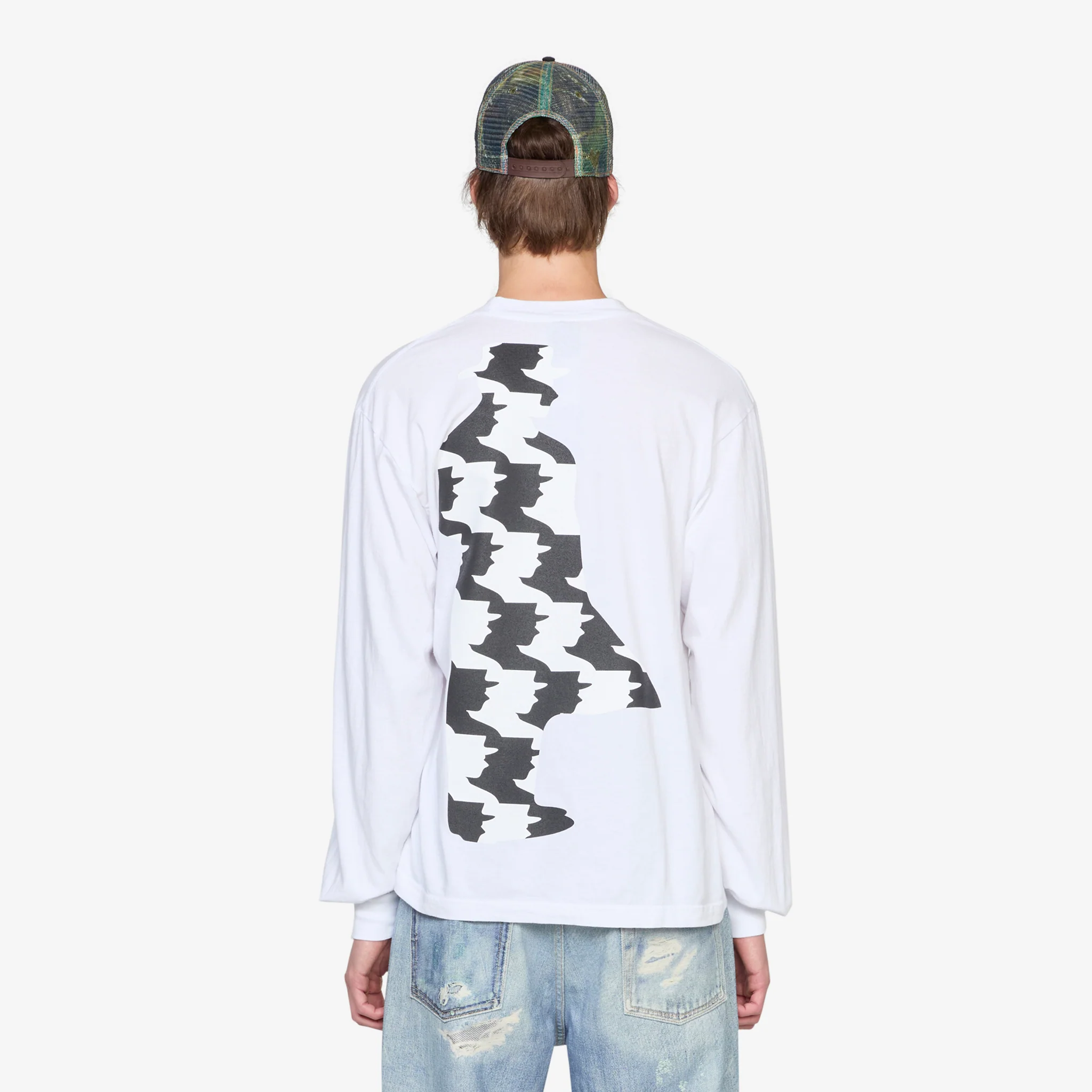 Silhouette Longsleeve T-Shirt White - Image 3