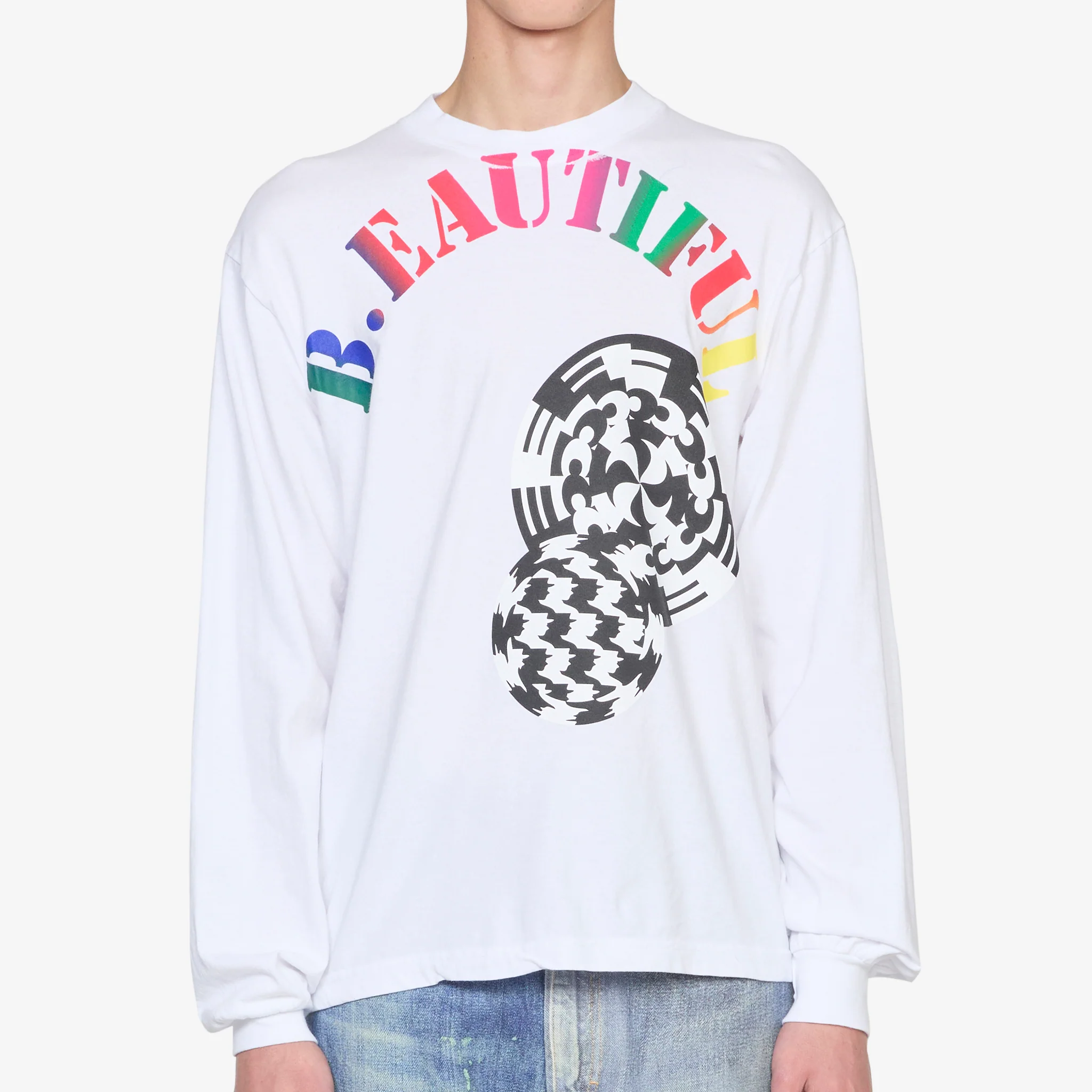Silhouette Longsleeve T-Shirt White - Image 5