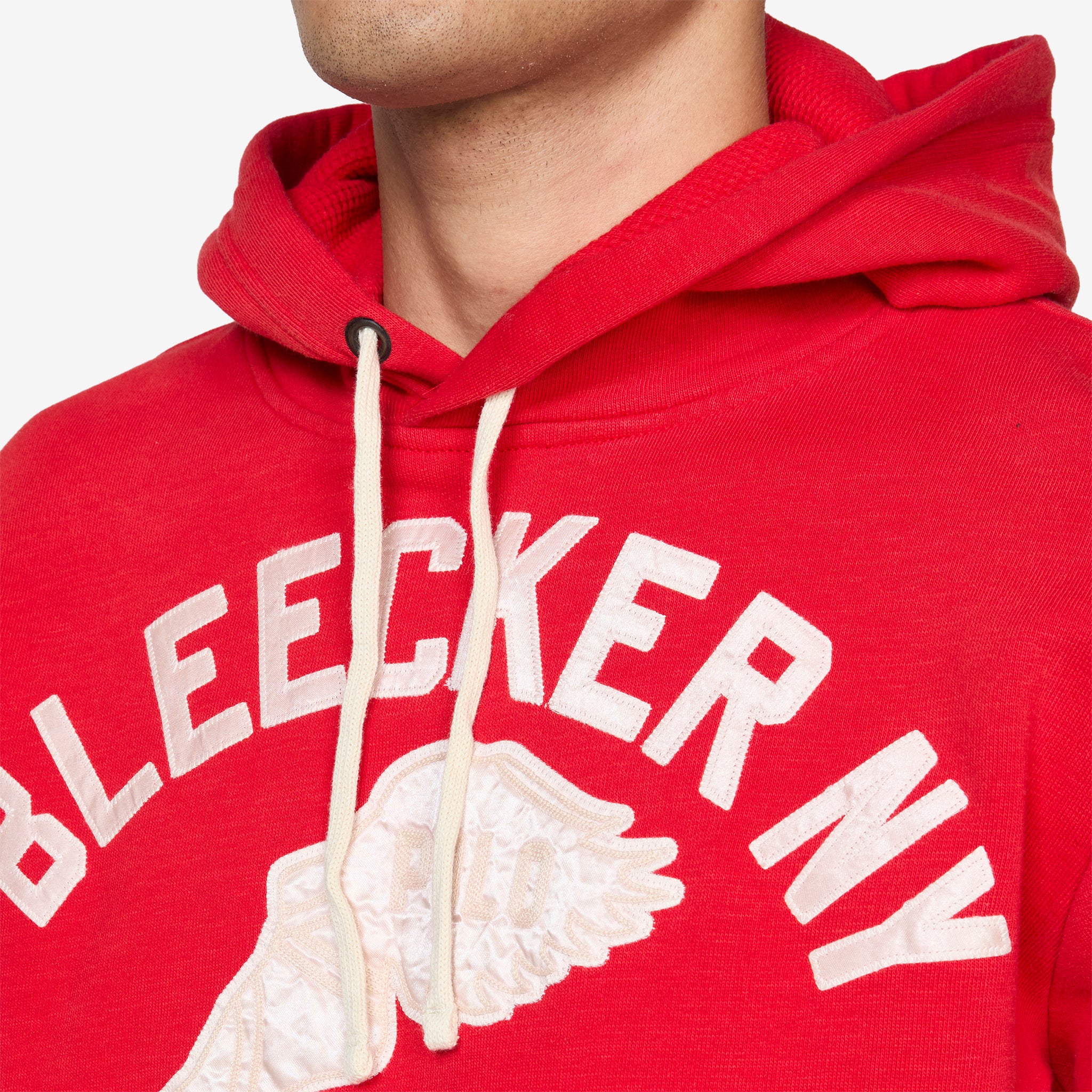 Slub Fleece Graphic Hoodie RL 2000 Red - Image 2