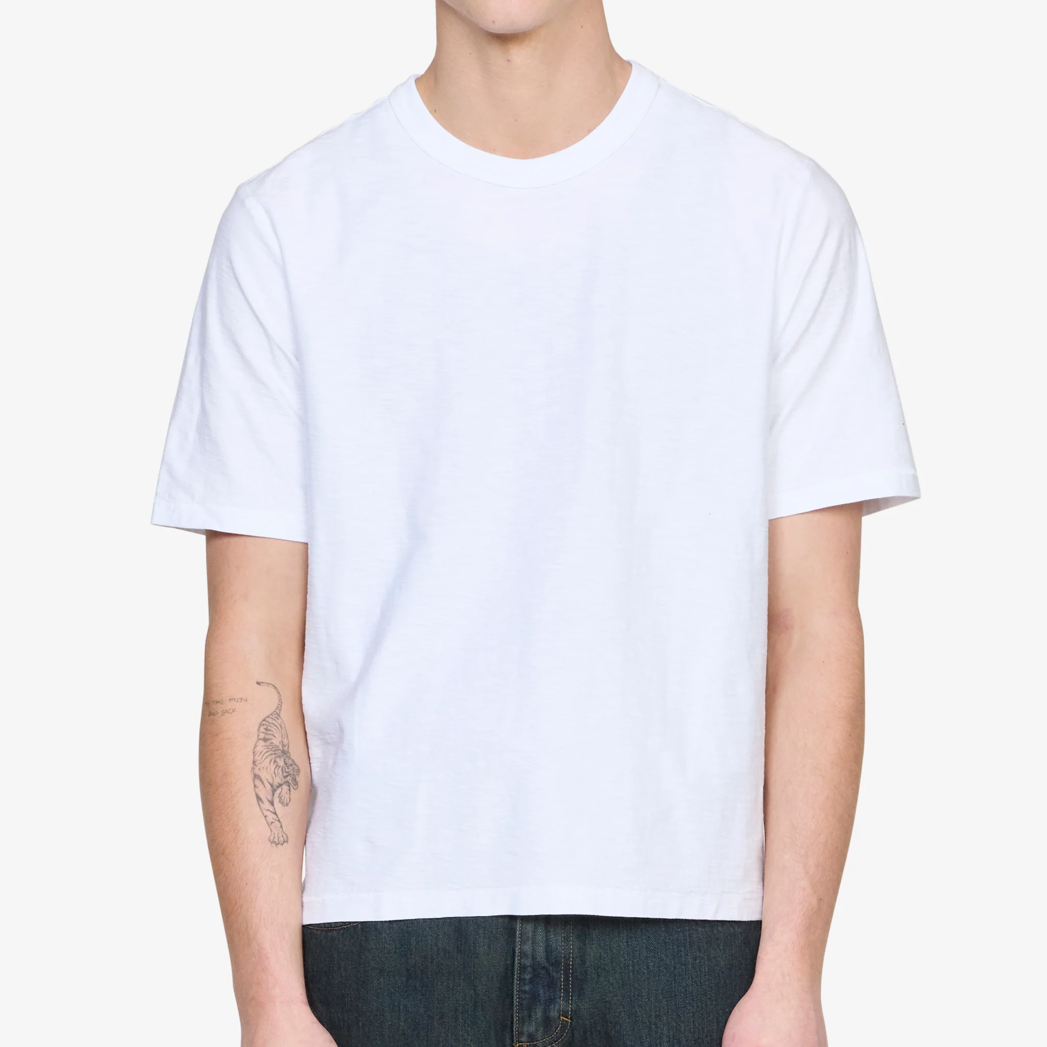 Slub T-Shirt White - Image 4
