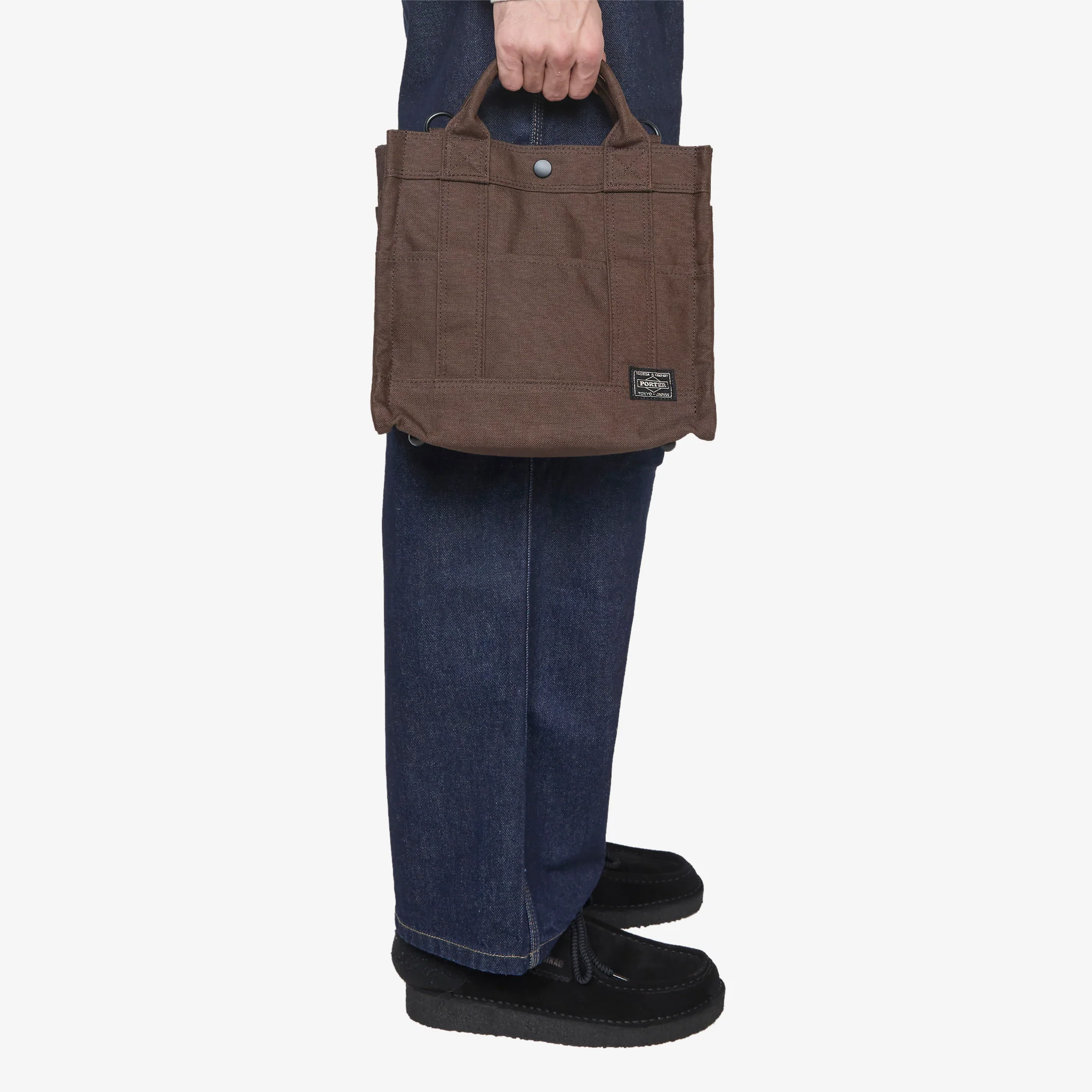 Smoky 2-Way Tote Bag Brown (S) - Image 2