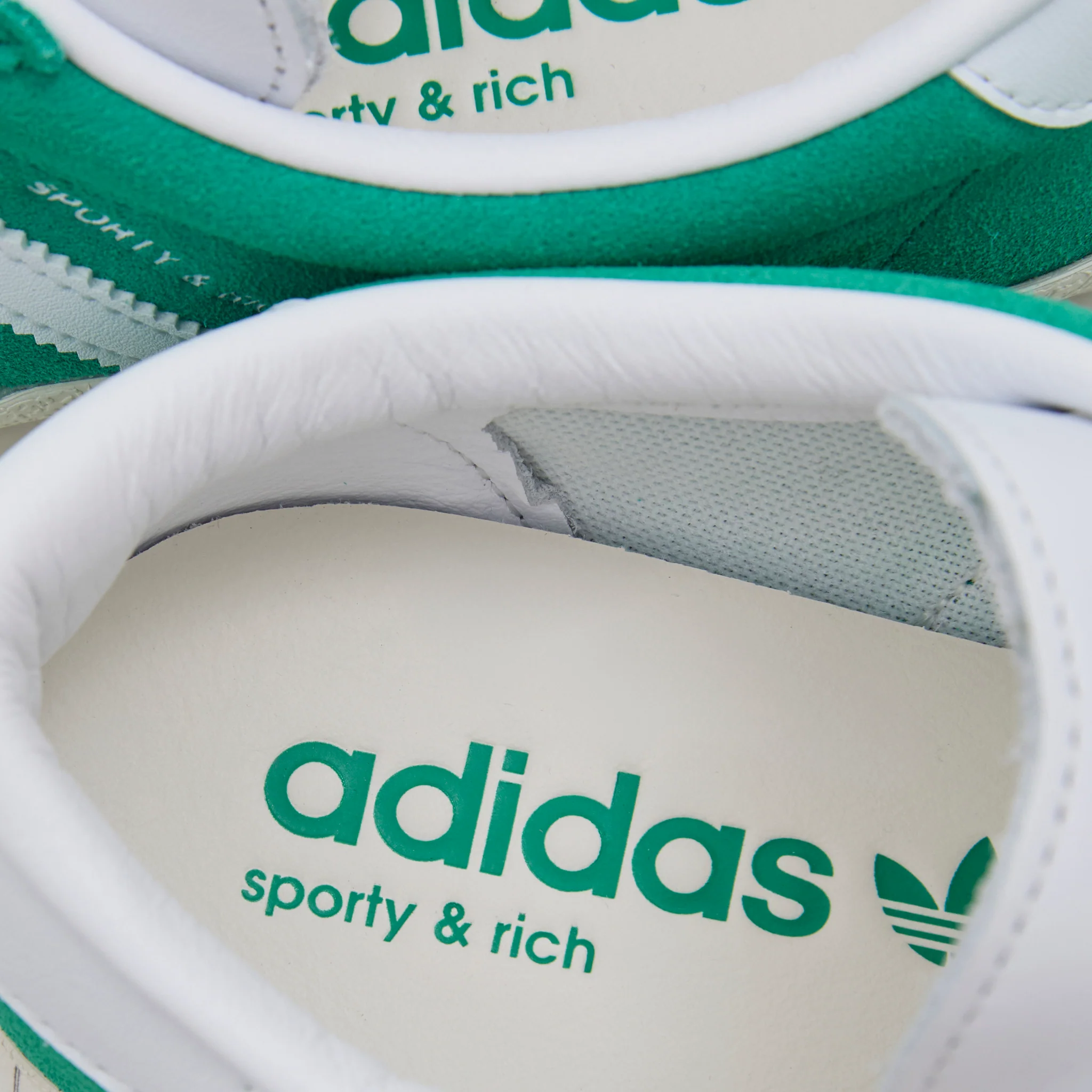 Sporty & Rich x Women's Blanc Court Green | Cloud White | Off White - Image 4