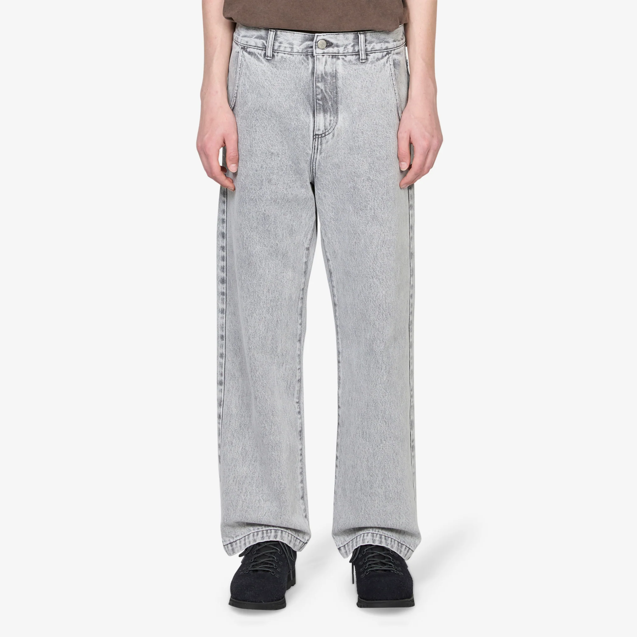 Straight Cut Jeans Acid Wash