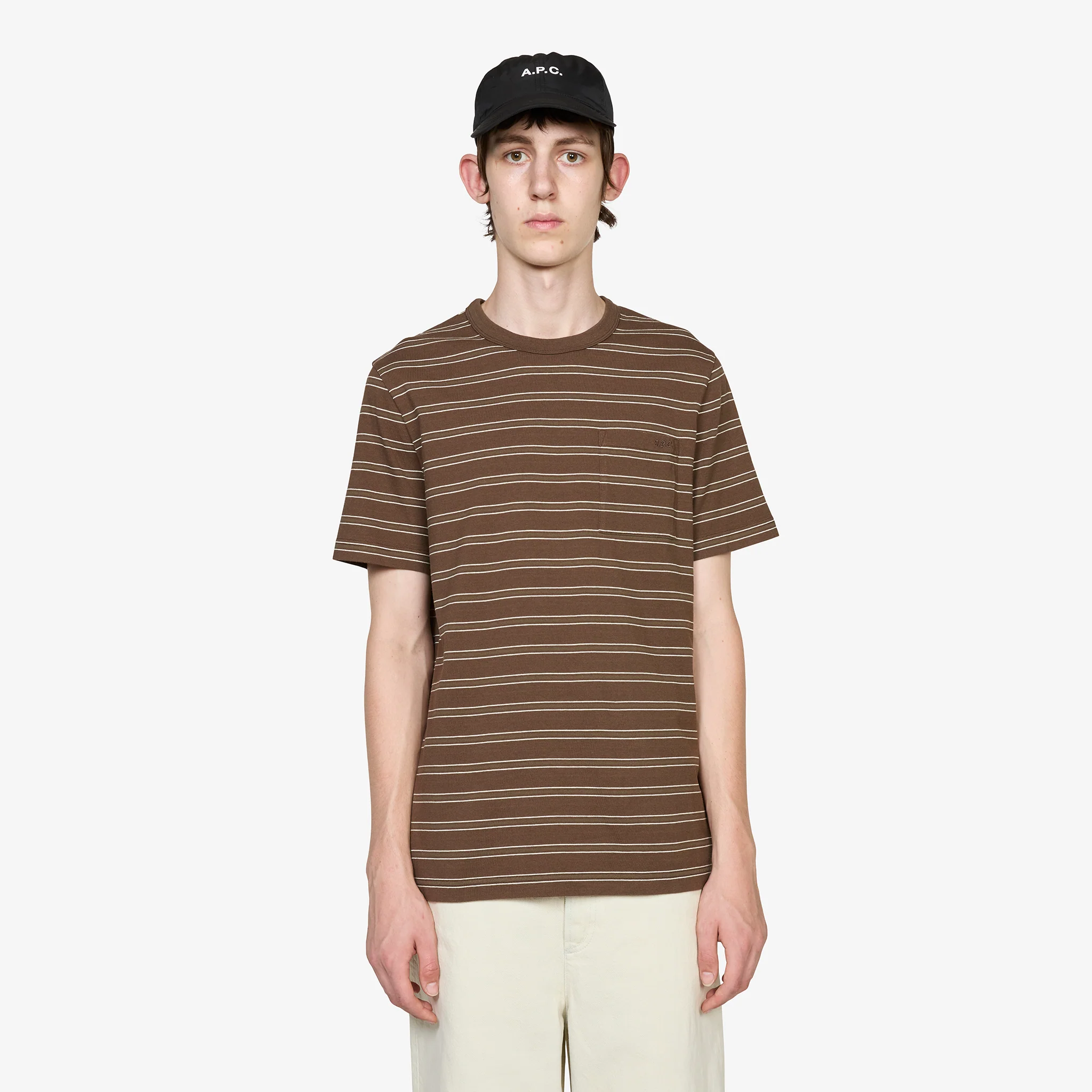 Striped T-Shirt Chestnut Brown