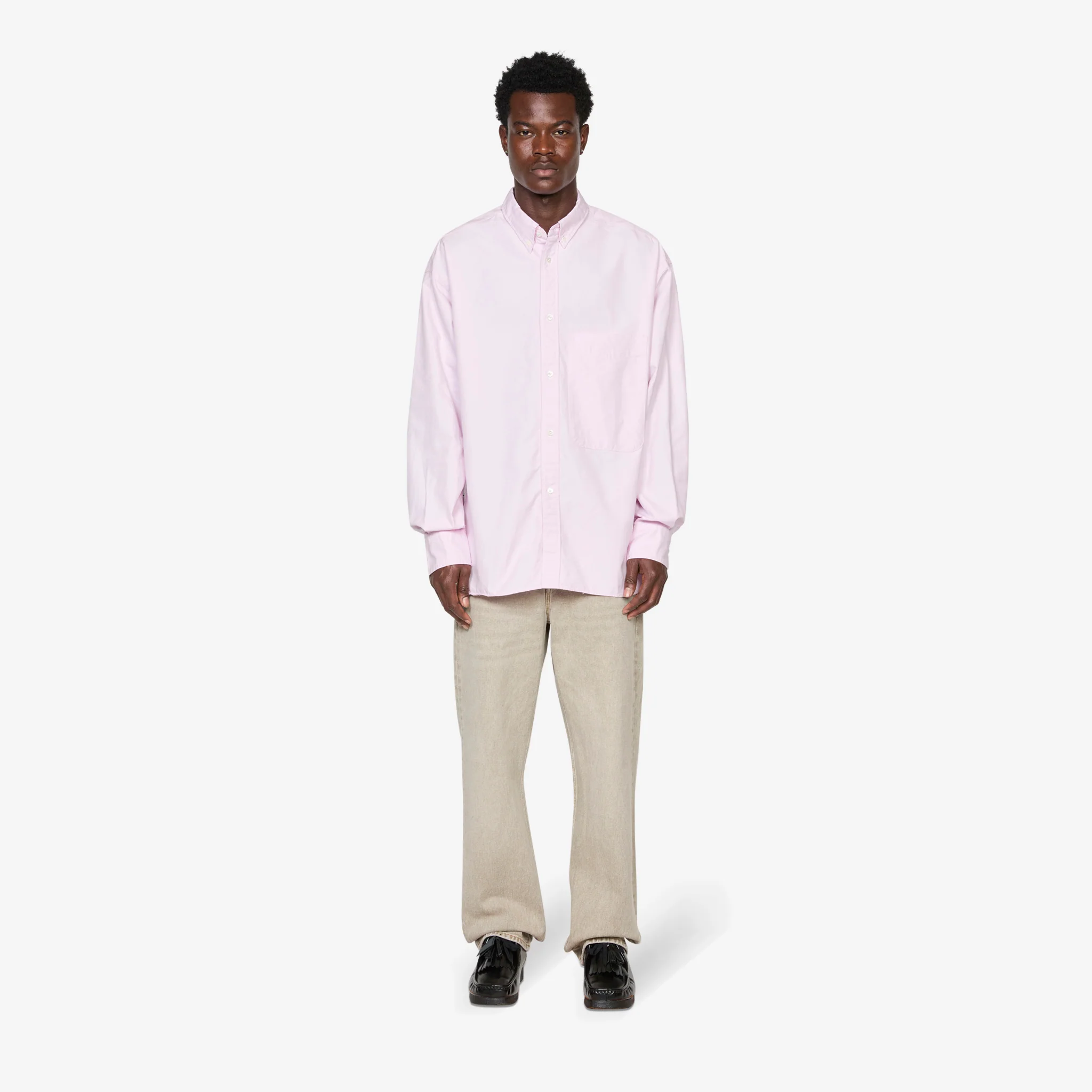 Studio Nicholson x Lisa Oxford Shirt Pink - Image 4