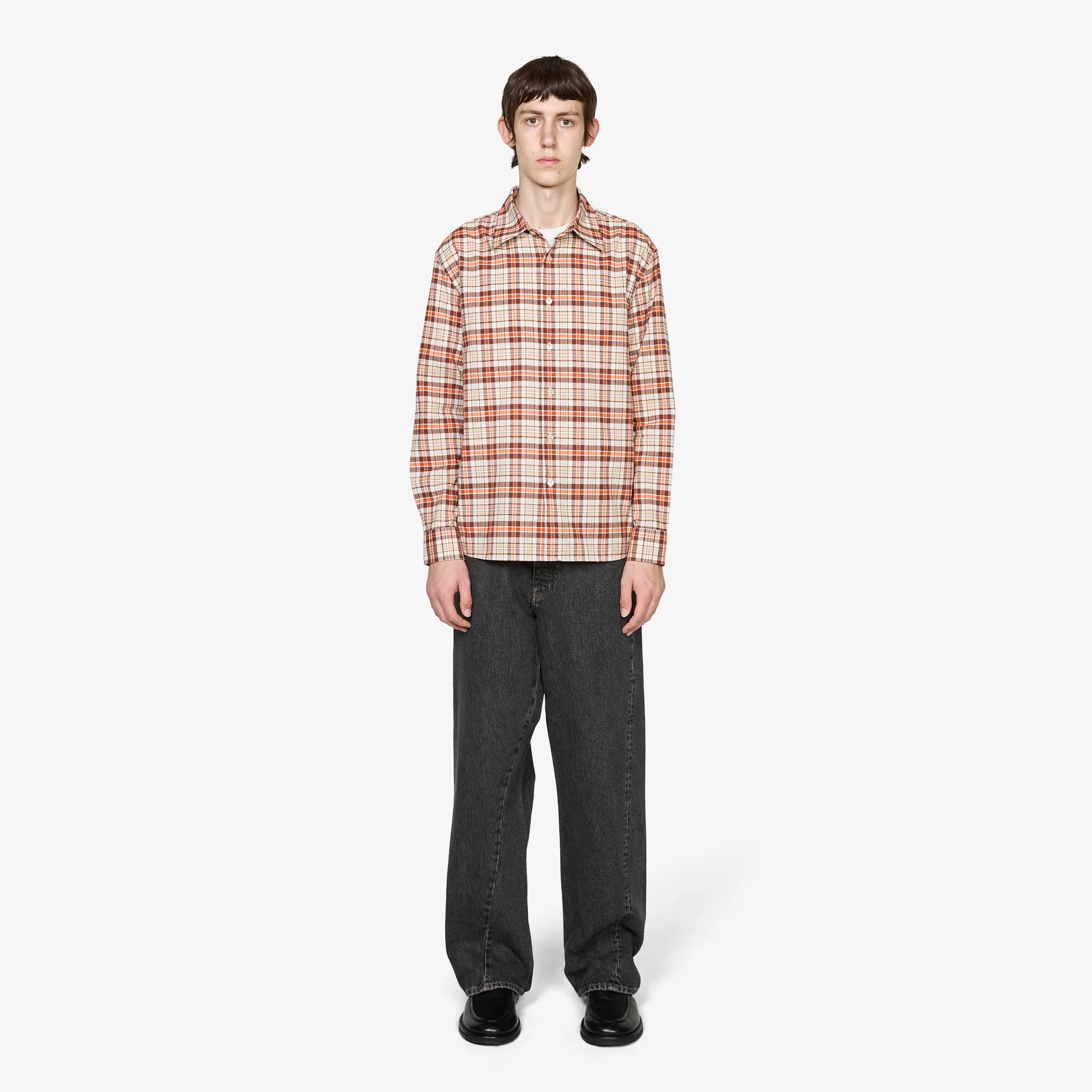Studio Shirt Off White Check - Image 4