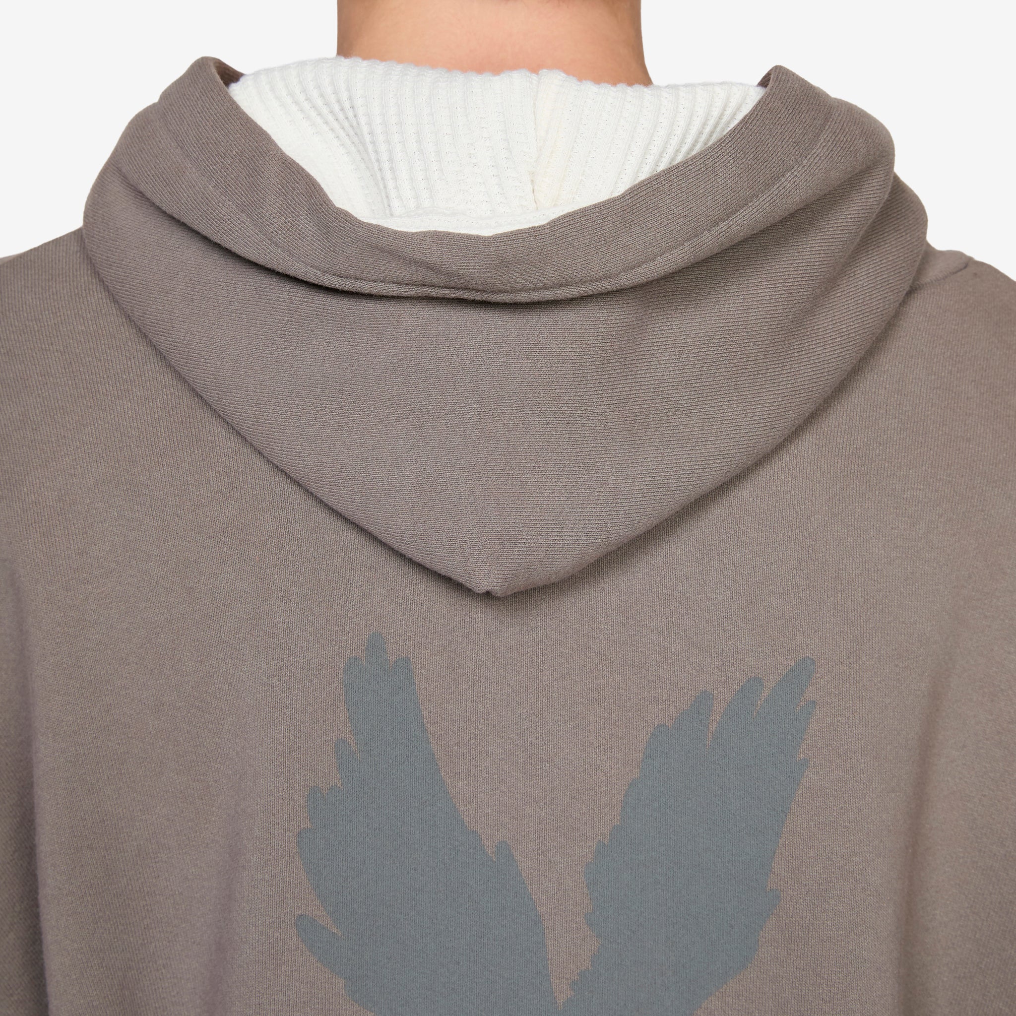 Sun Faded Patch Thermal Hoodie Steel - Image 5