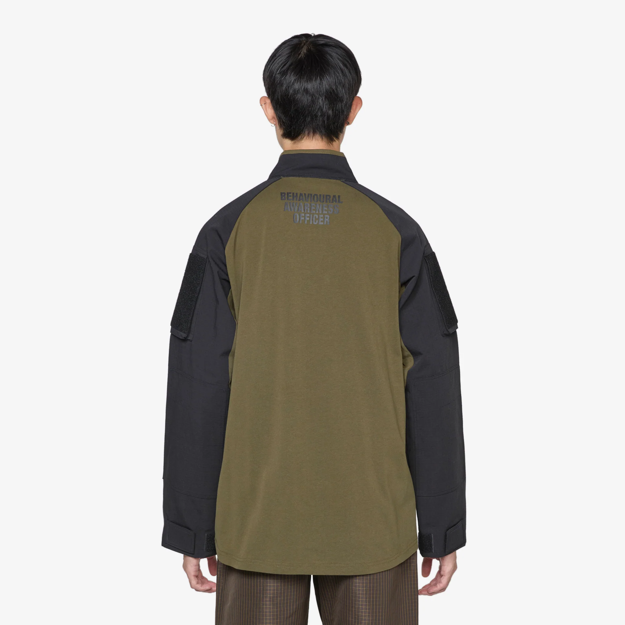 Tactical Half Zip Black Army Green - Image 2