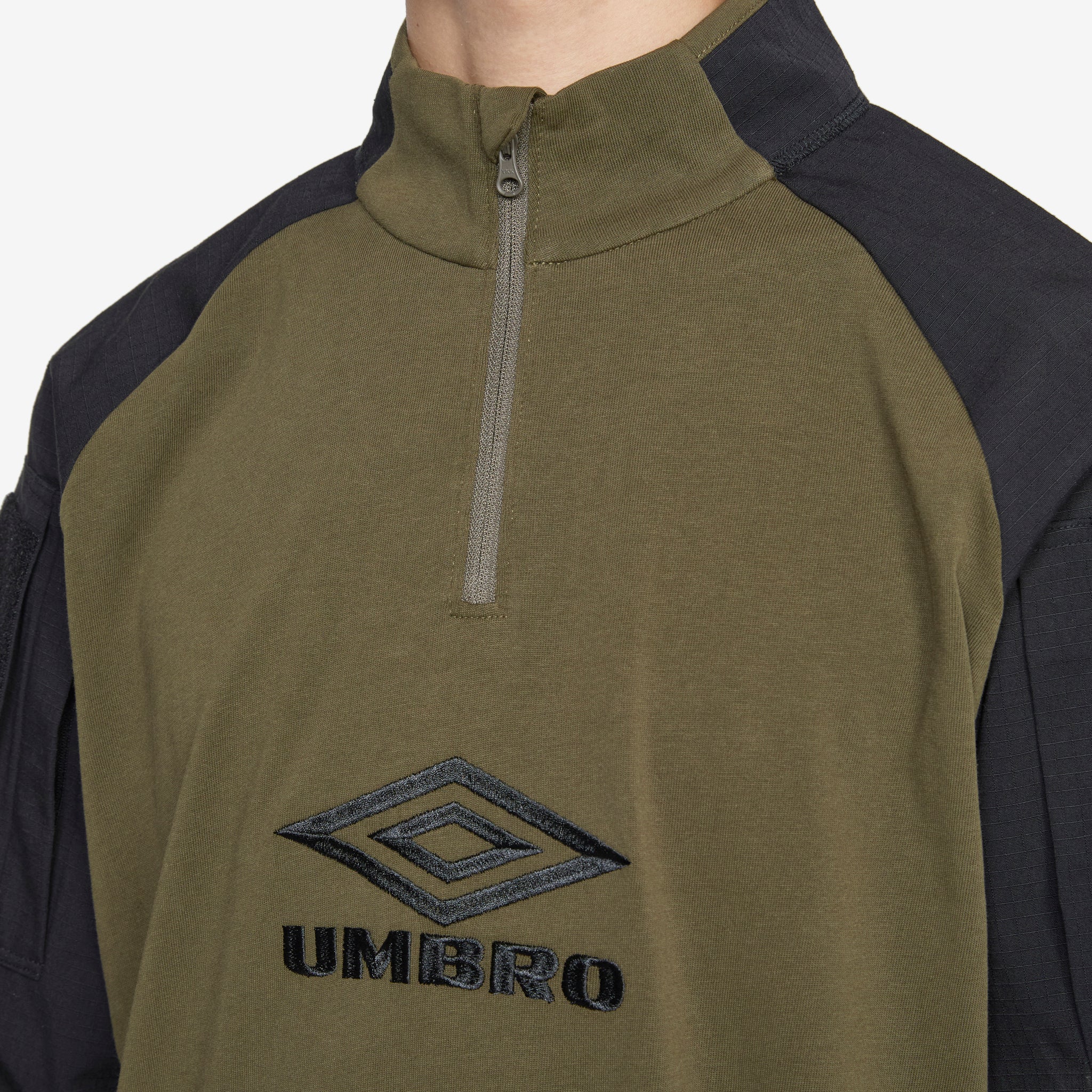 Tactical Half Zip Black Army Green - Image 4
