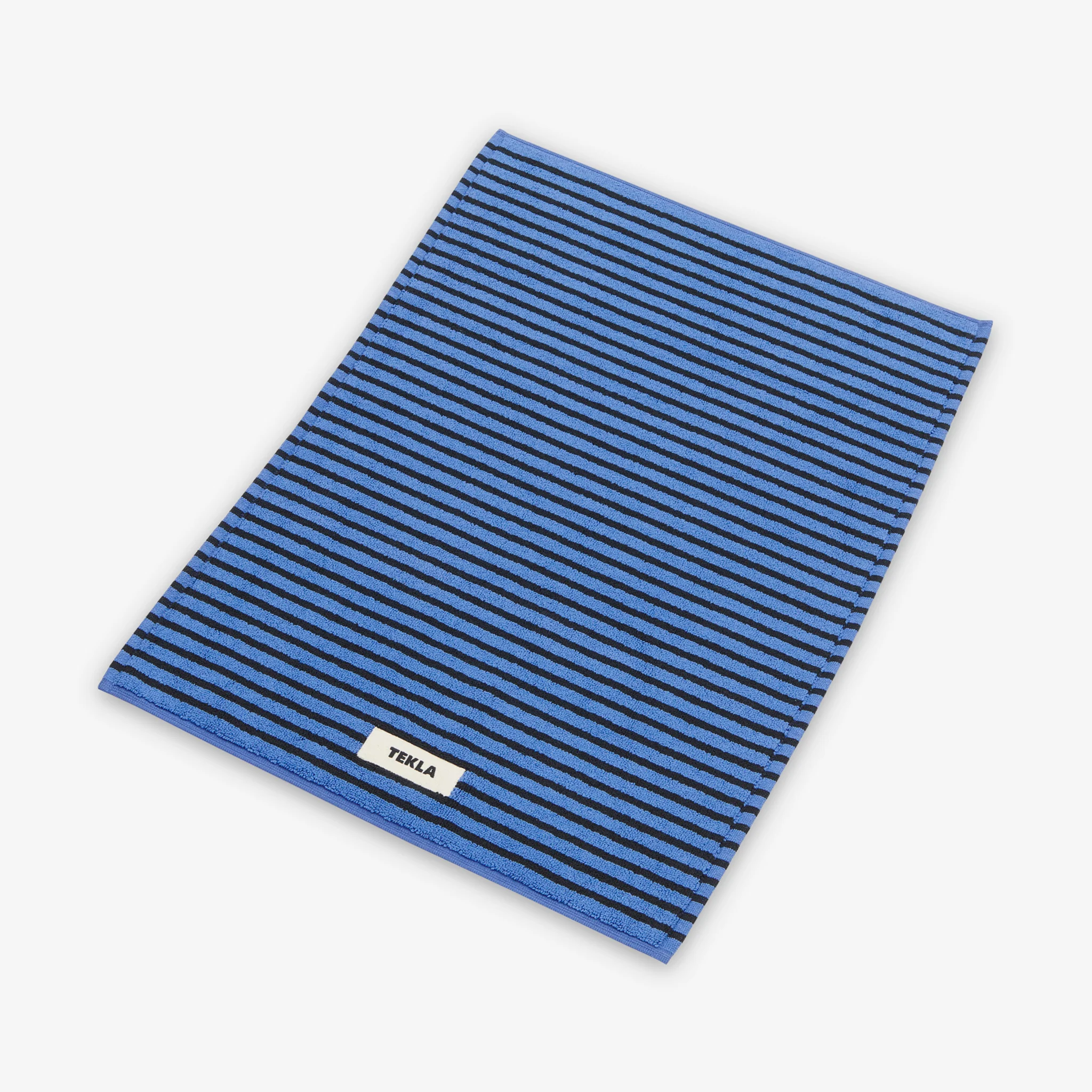 Terry Bath Mat Blue | Black