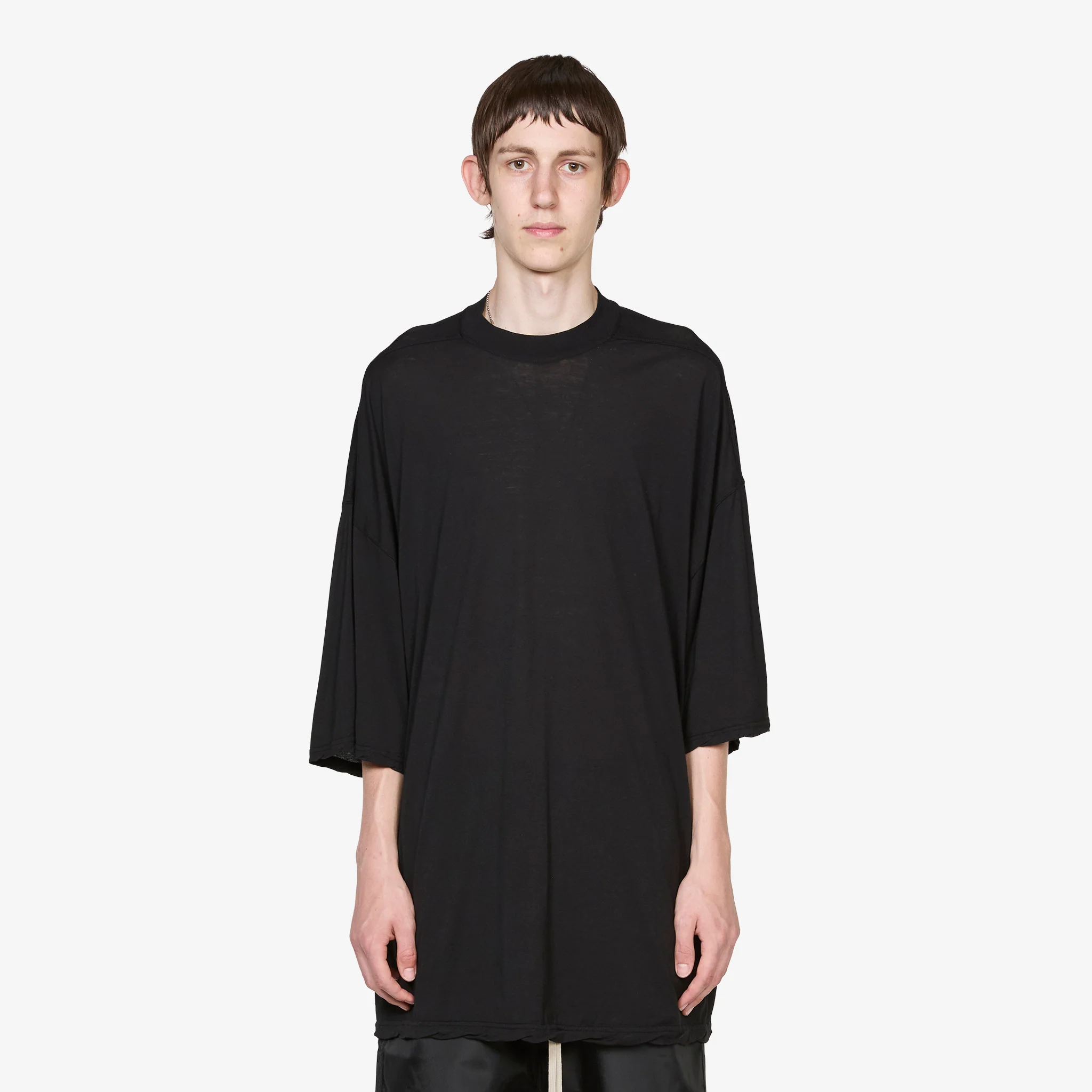 Tommy T-Shirt Black Cotton Gauze Jersey