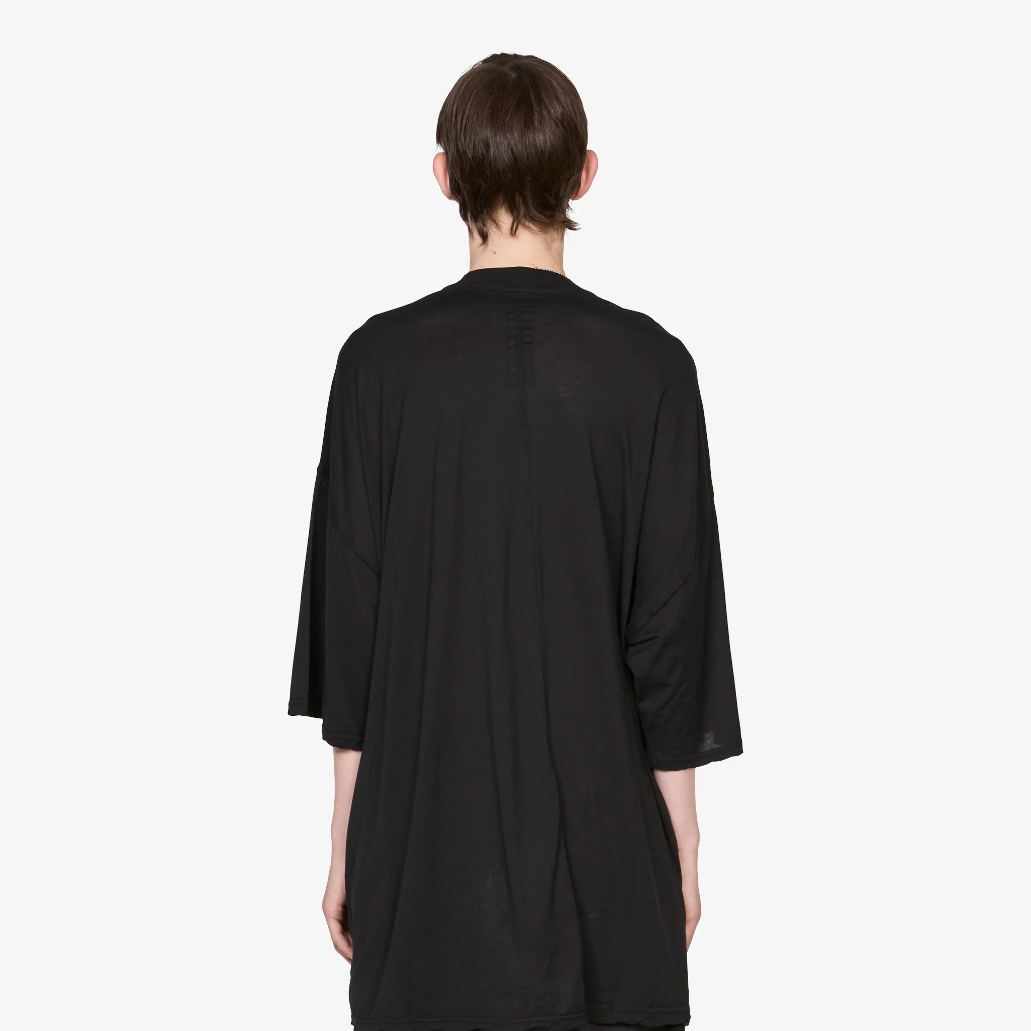 Tommy T-Shirt Black Cotton Gauze Jersey - Image 2