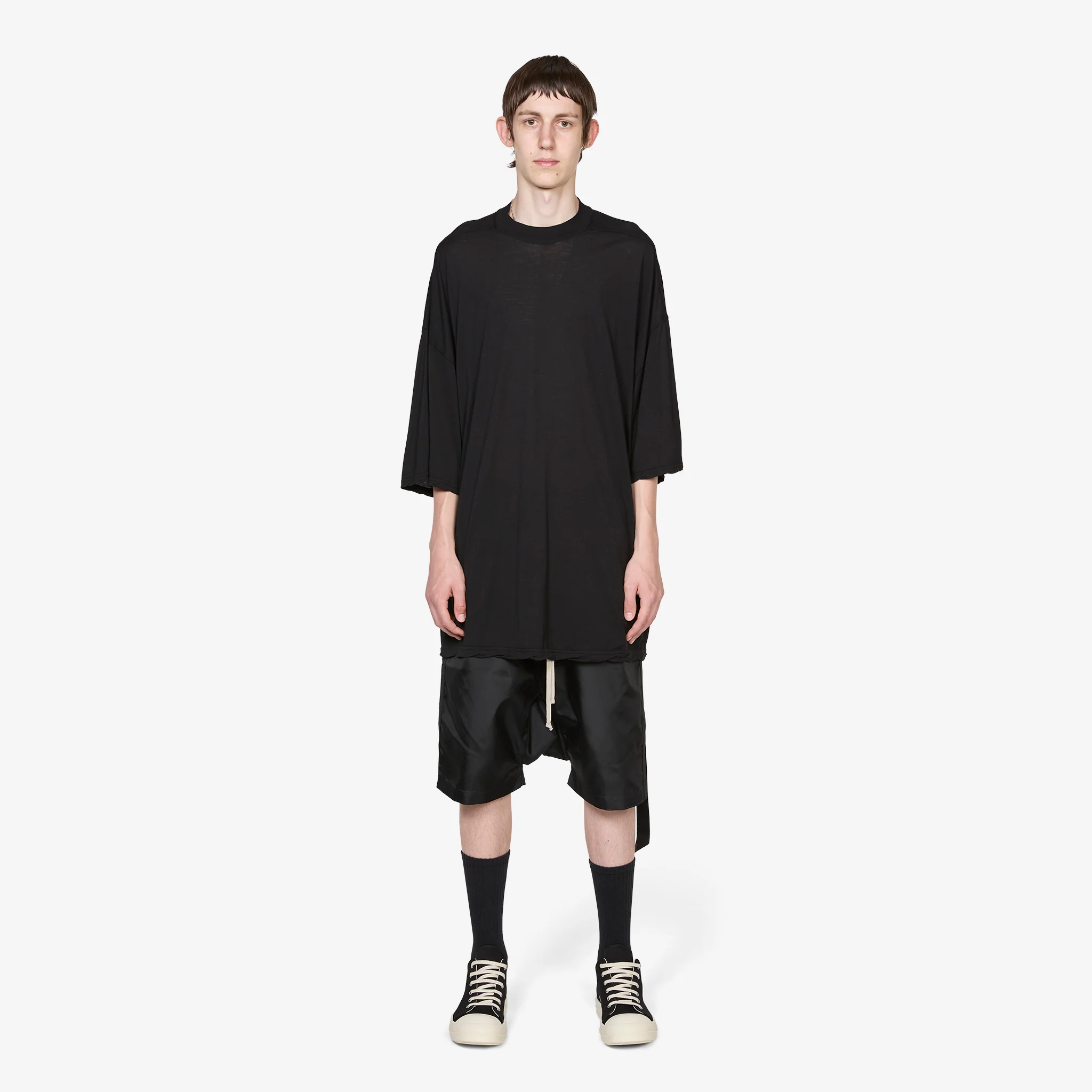 Tommy T-Shirt Black Cotton Gauze Jersey - Image 5